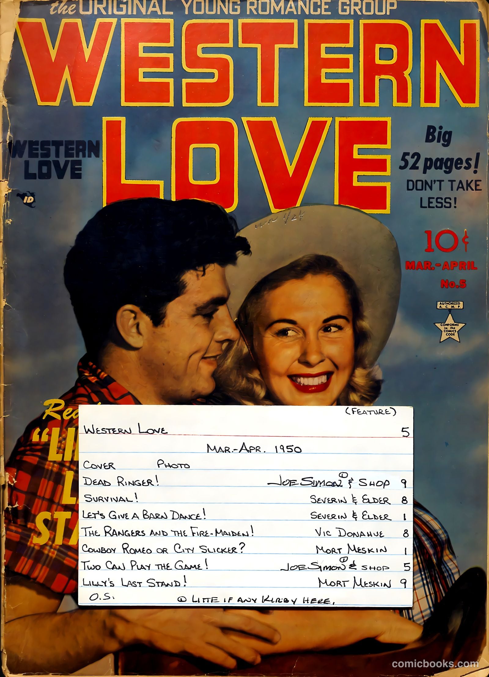 Western Library #5 (1950) — page 54 of 54