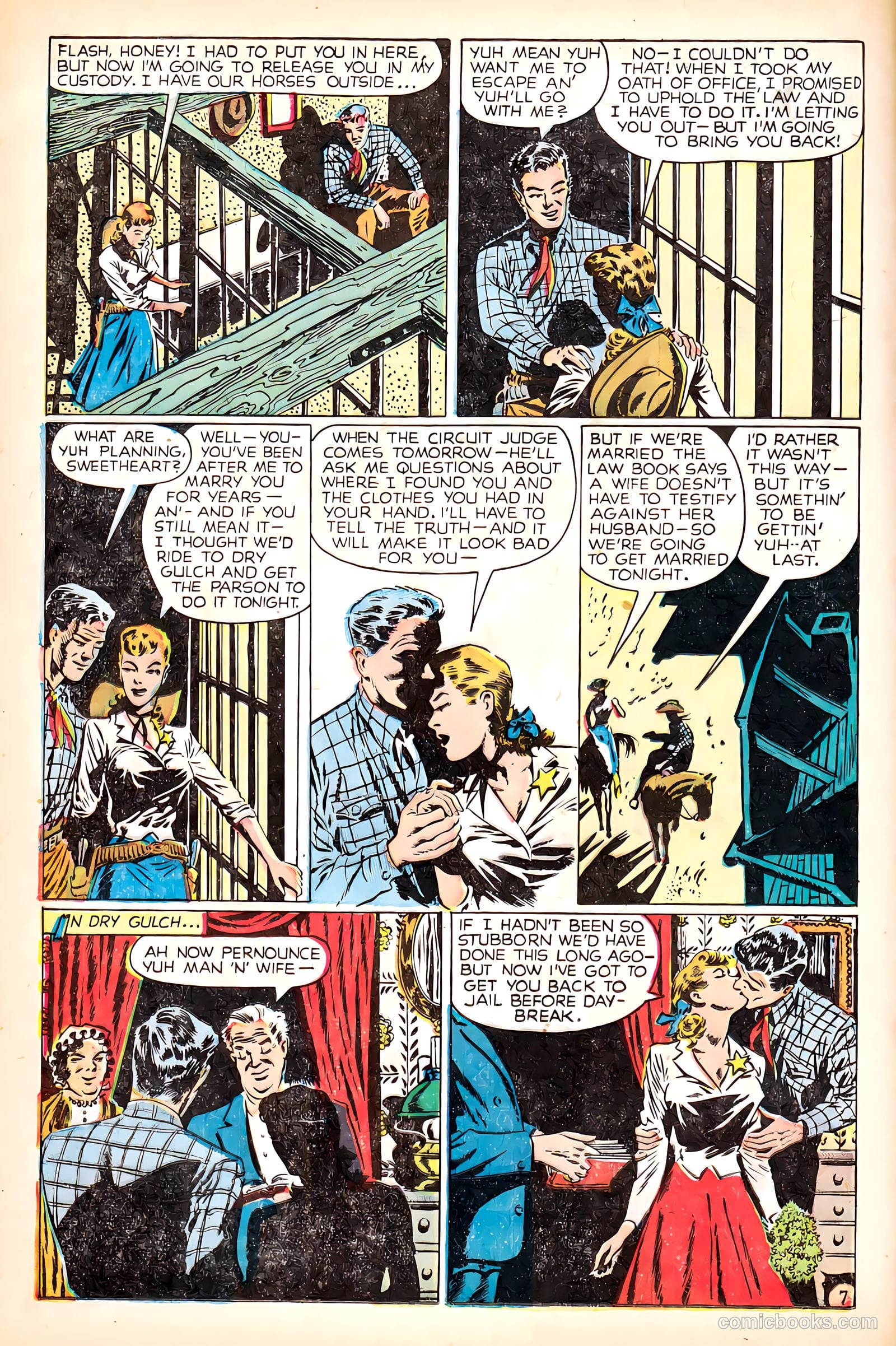 Western Love Trails #7 (1949) — page 16 of 36