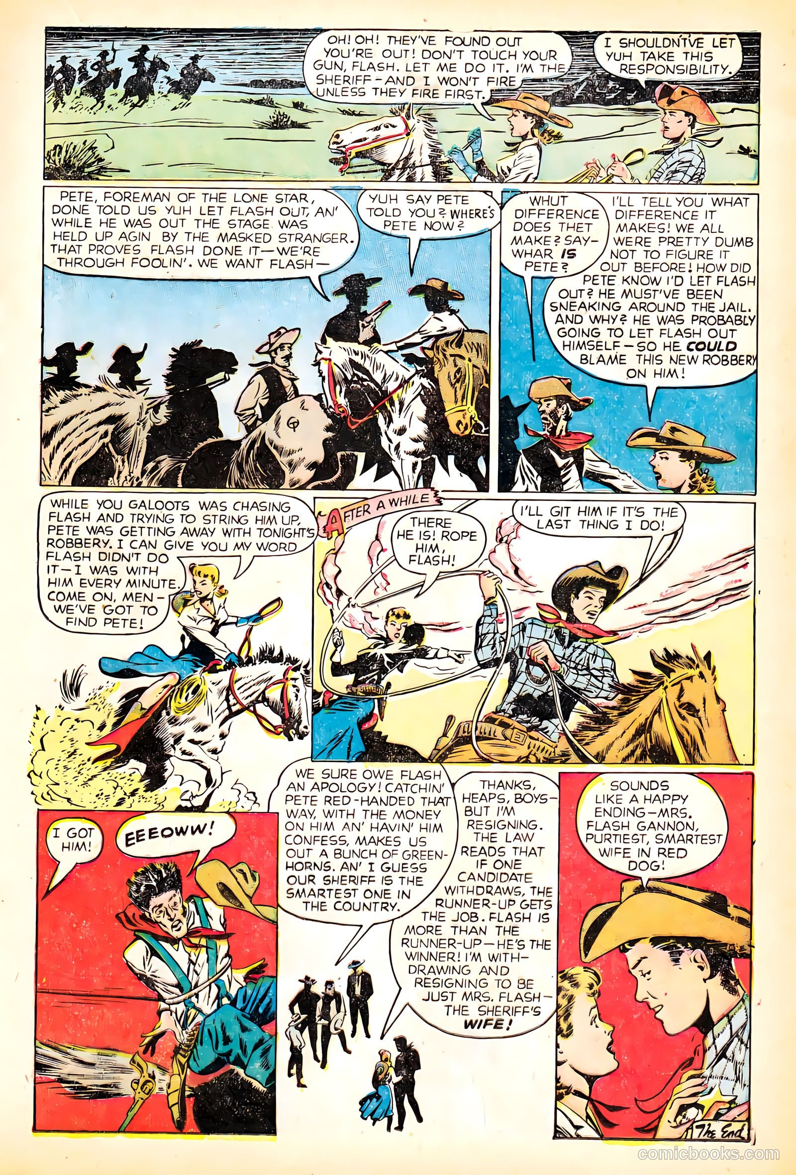 Western Love Trails #7 (1949) — page 17 of 36
