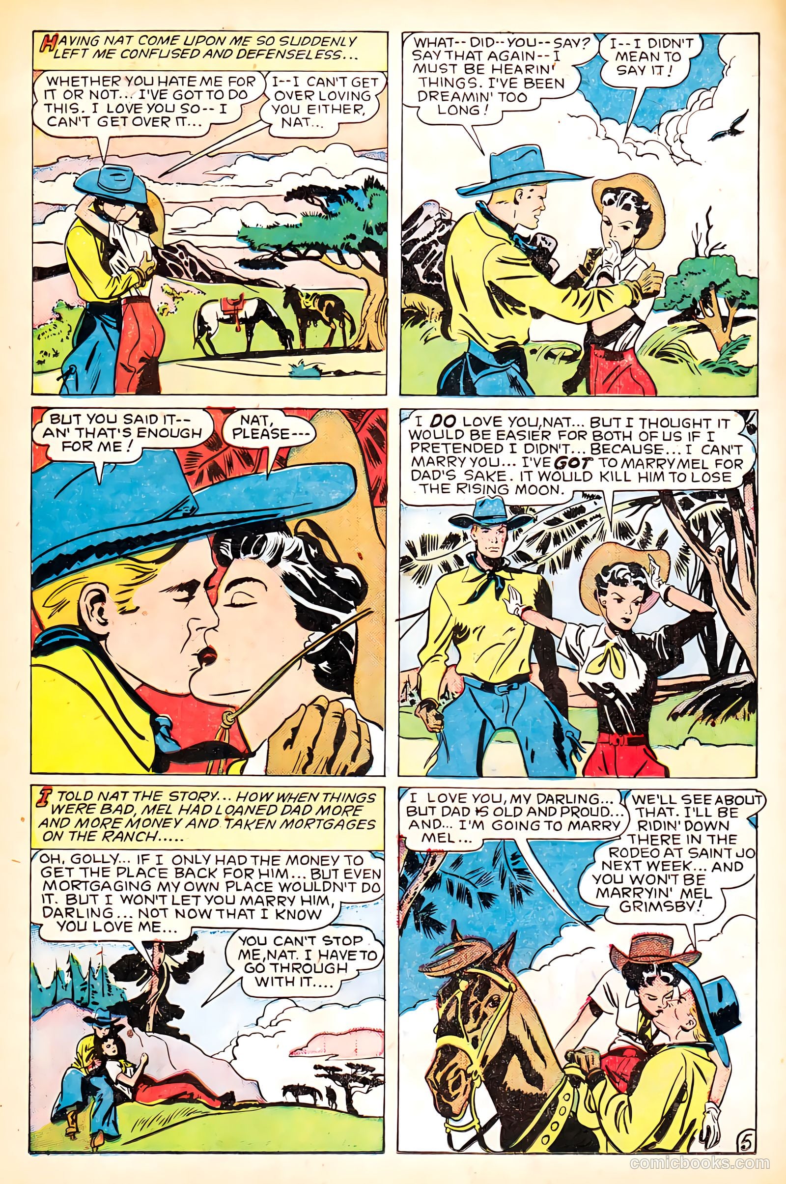 Western Love Trails #7 (1949) — page 22 of 36
