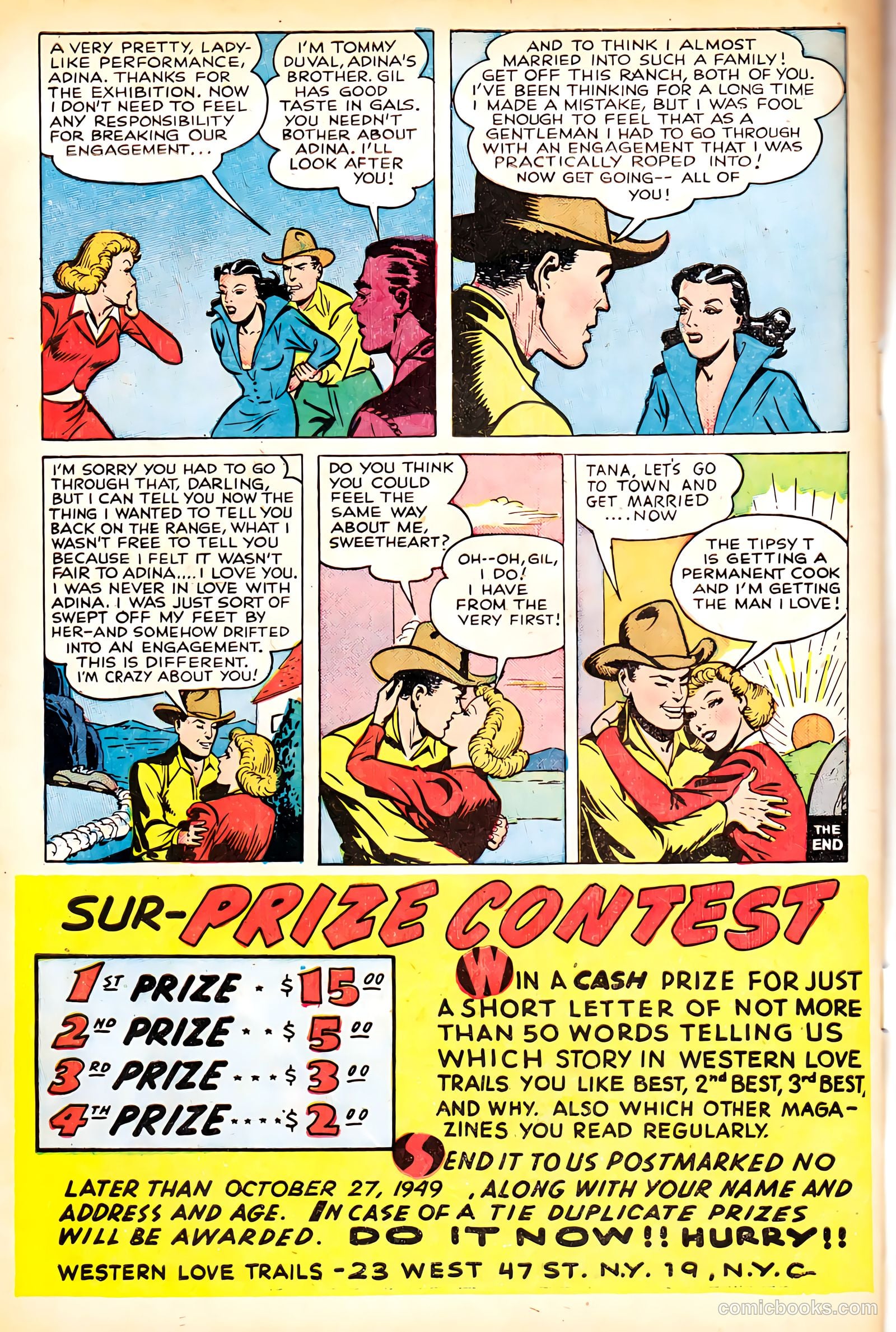Western Love Trails #7 (1949) — page 34 of 36