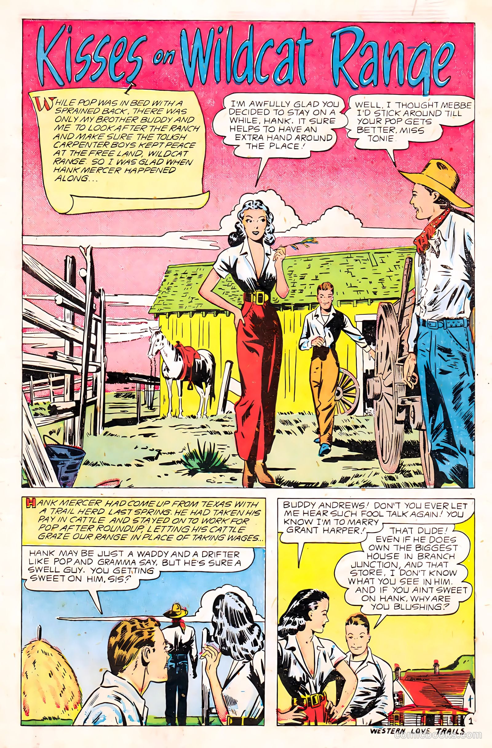 Western Love Trails #8 (1950) — page 3 of 36