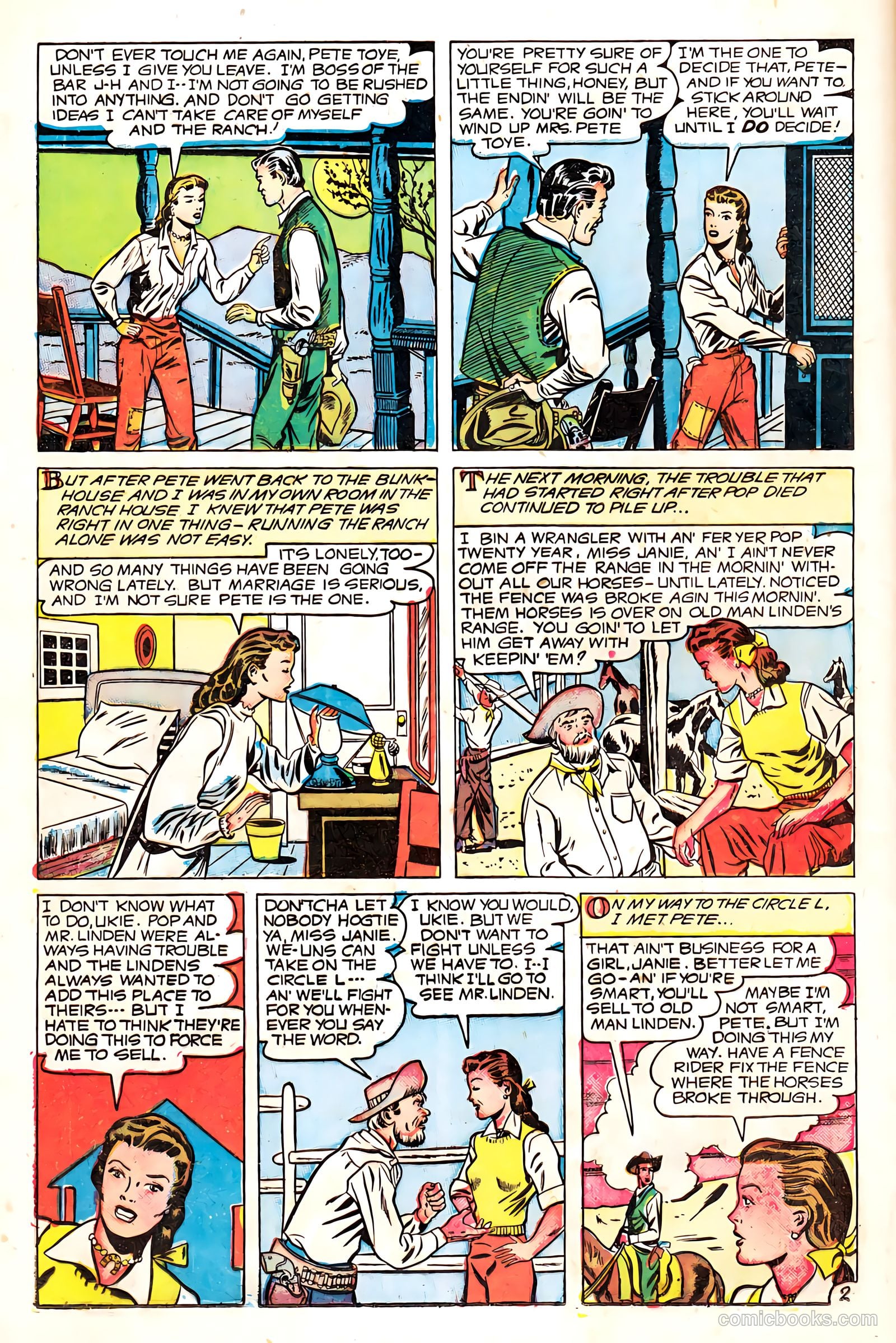 Western Love Trails #8 (1950) — page 12 of 36