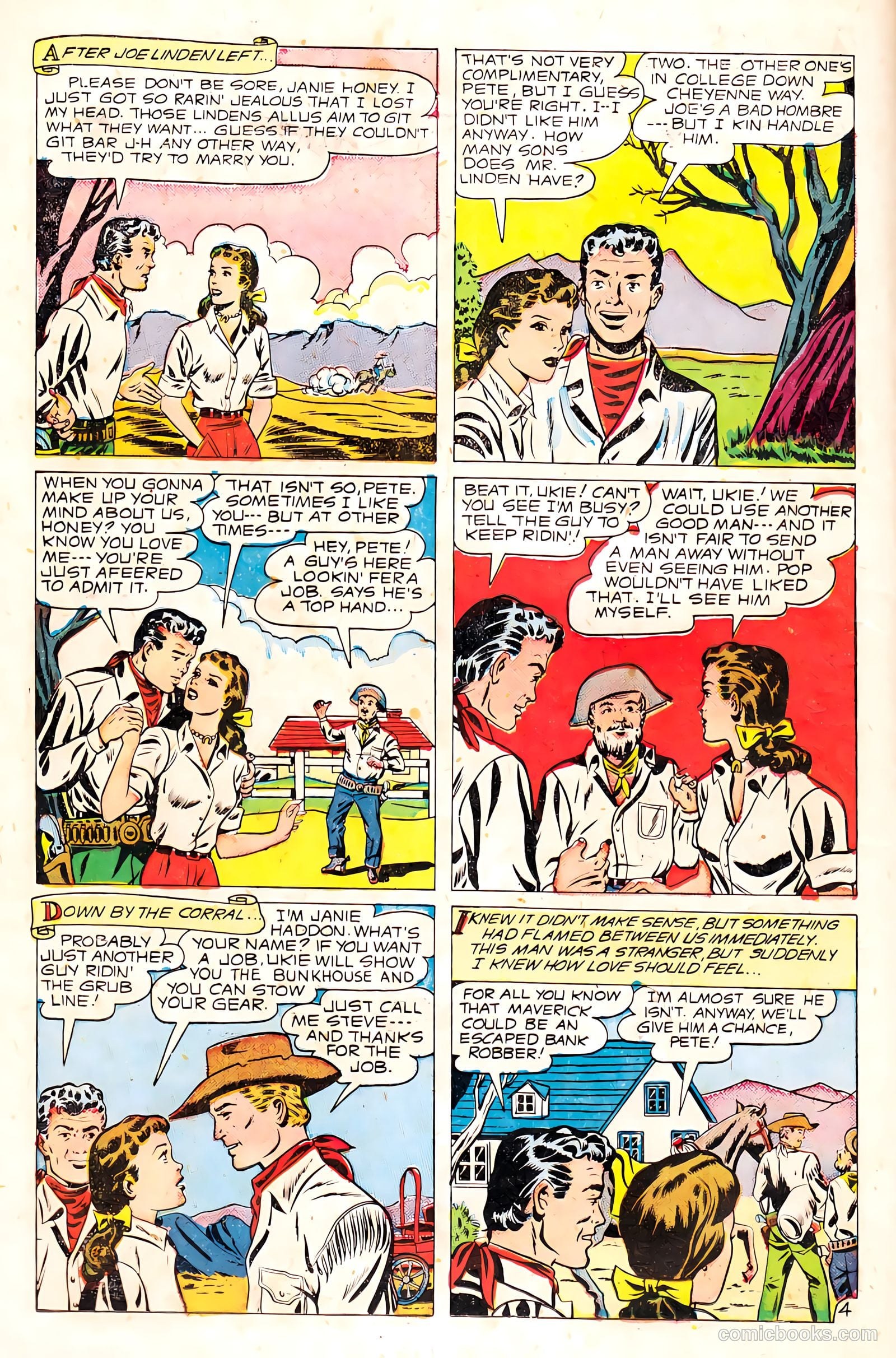Western Love Trails #8 (1950) — page 14 of 36