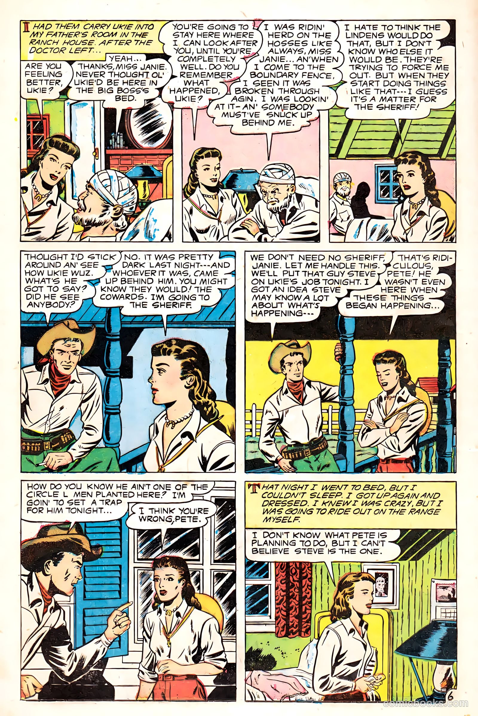 Western Love Trails #8 (1950) — page 16 of 36