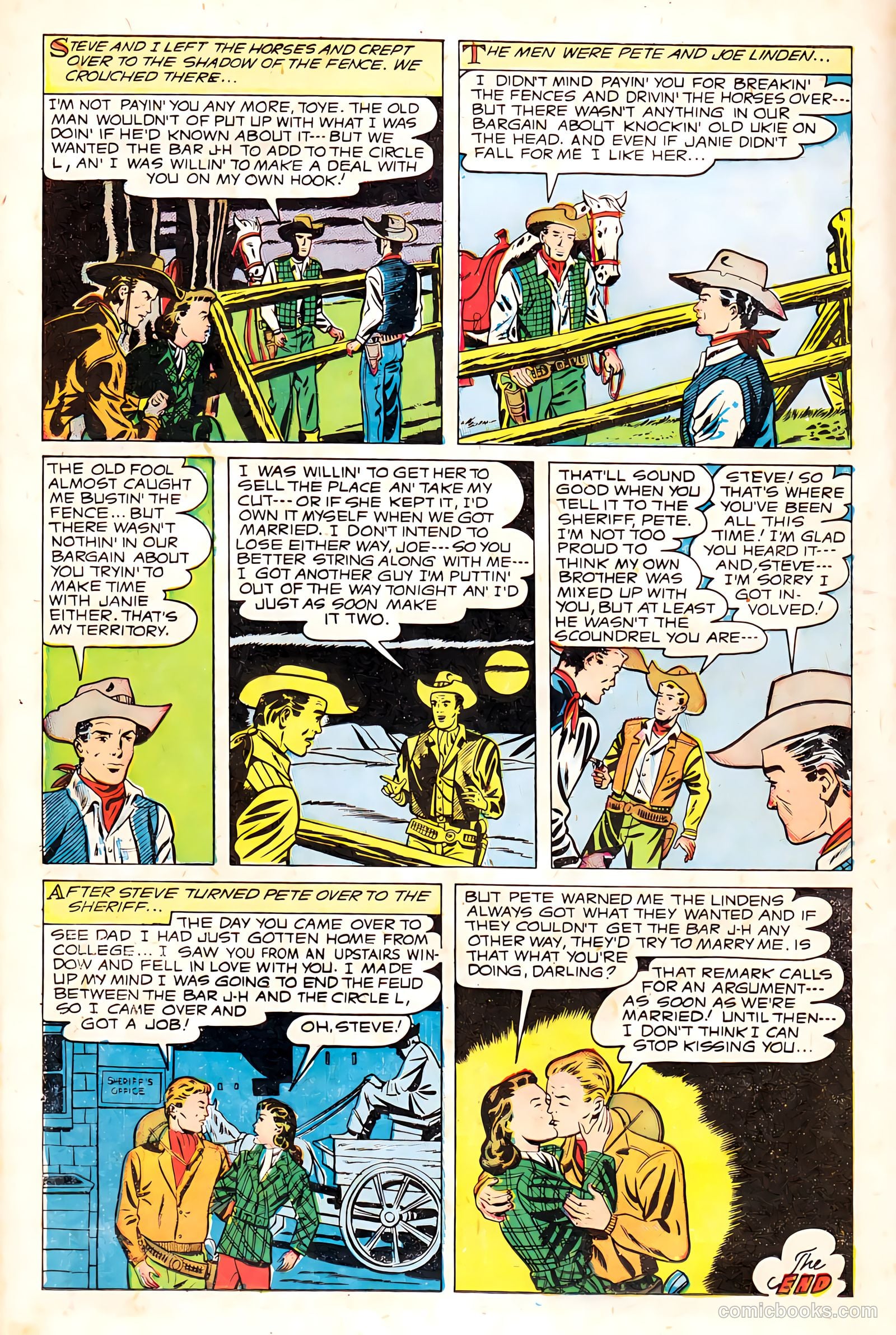 Western Love Trails #8 (1950) — page 18 of 36