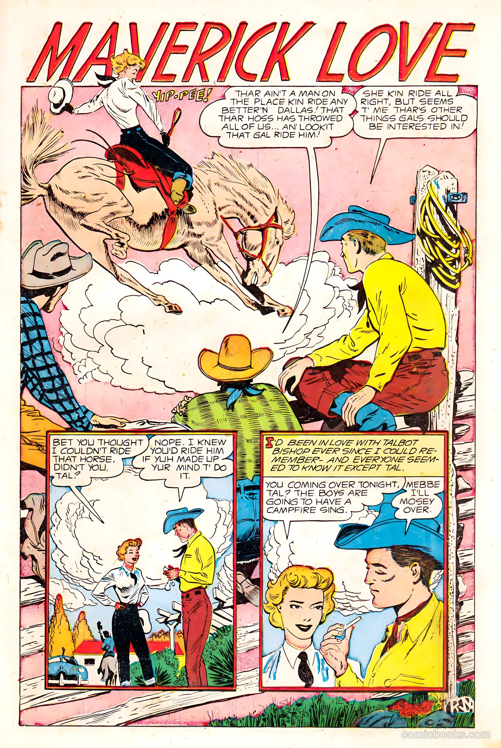 Western Love Trails #8 (1950) — page 19 of 36