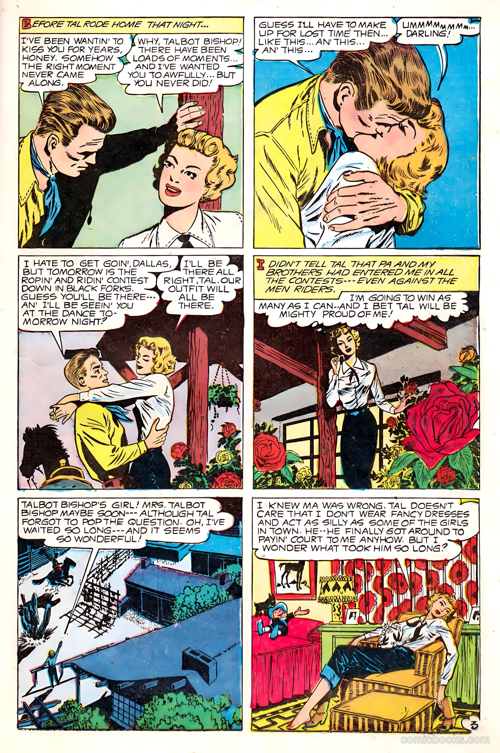 Western Love Trails #8 (1950) — page 21 of 36