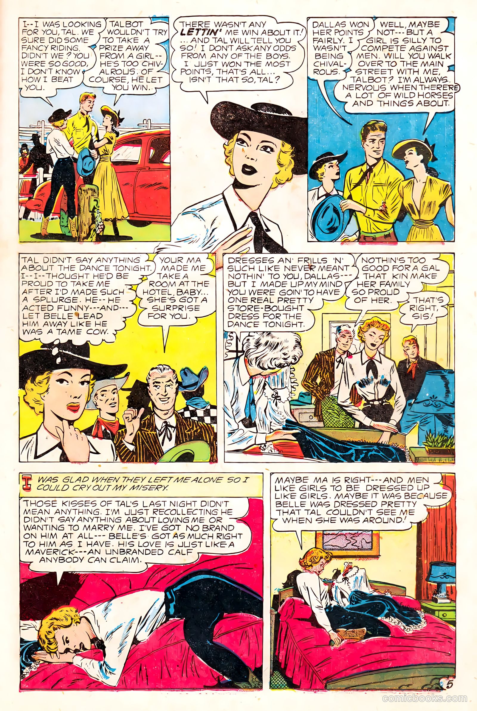 Western Love Trails #8 (1950) — page 23 of 36