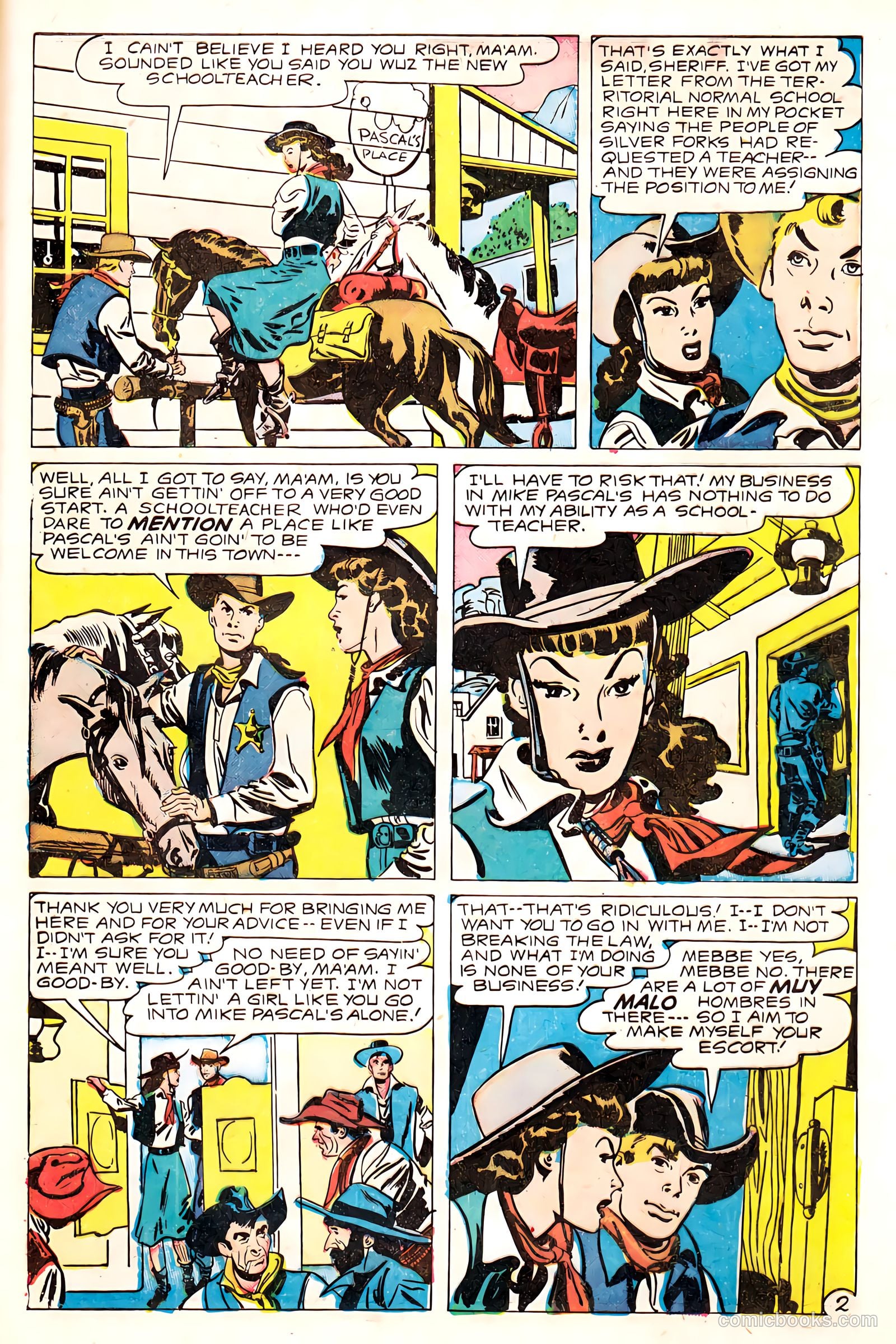 Western Love Trails #8 (1950) — page 29 of 36