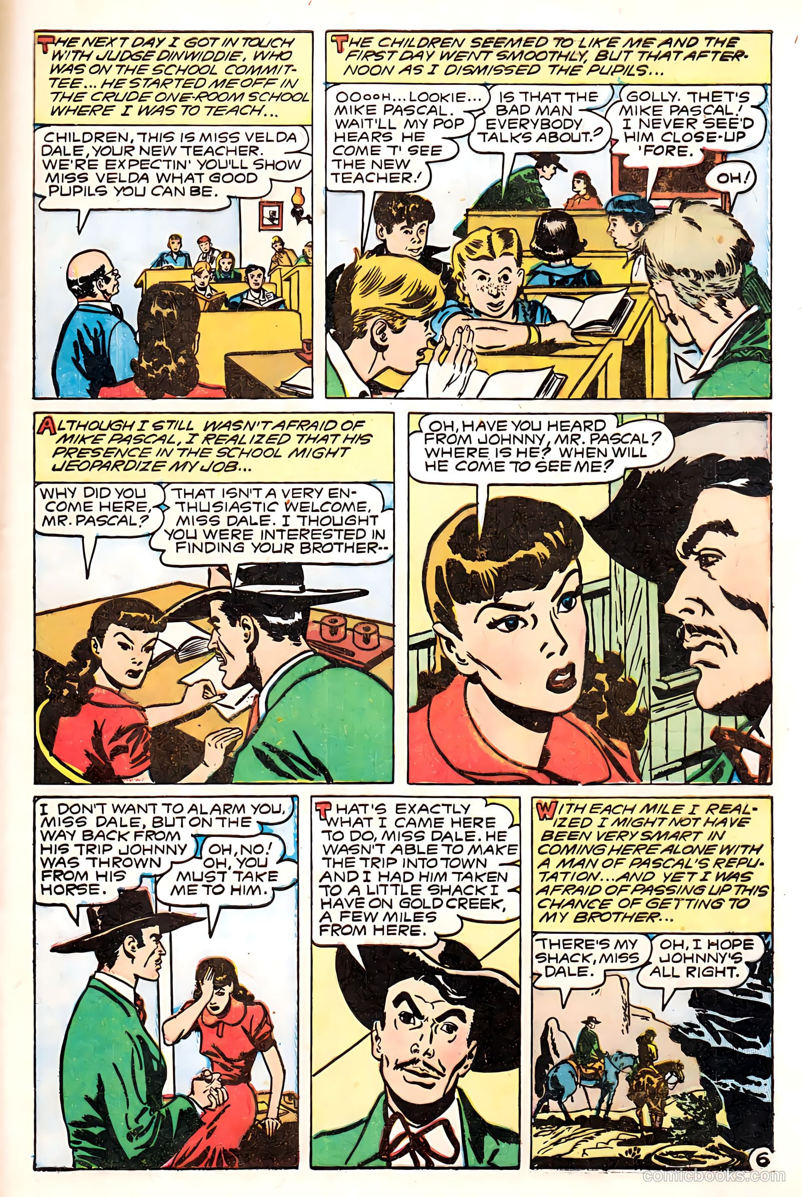 Western Love Trails #8 (1950) — page 33 of 36