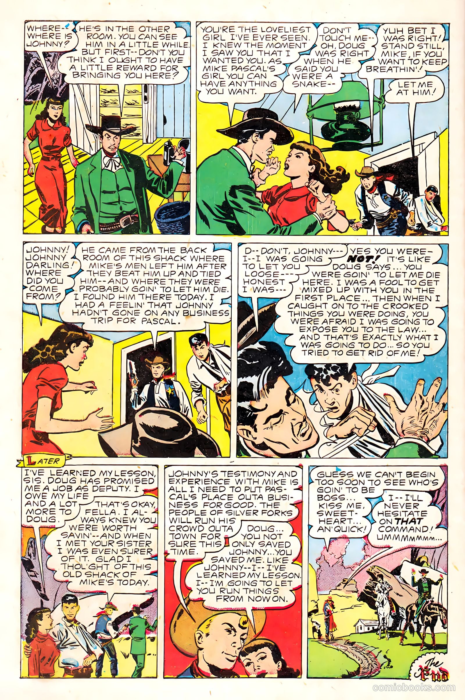 Western Love Trails #8 (1950) — page 34 of 36