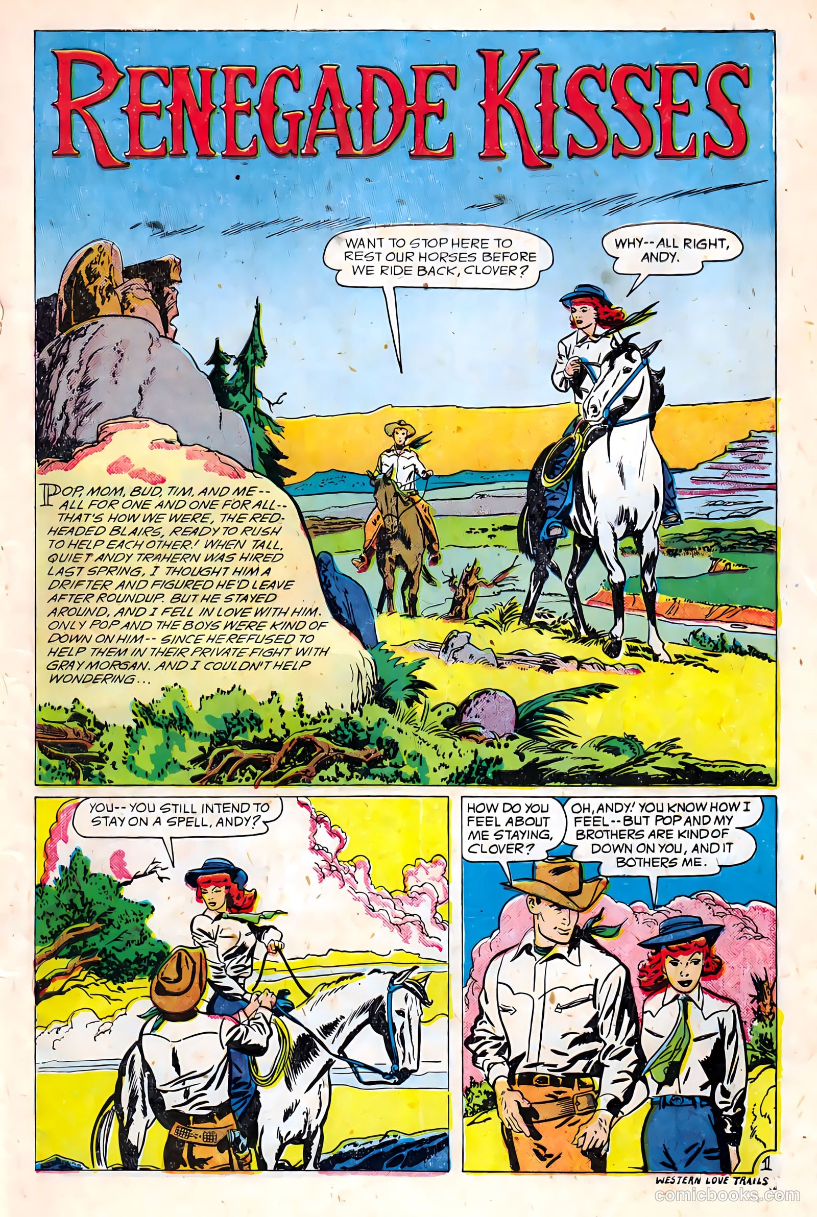 Western Love Trails #9 (1950) — page 3 of 36