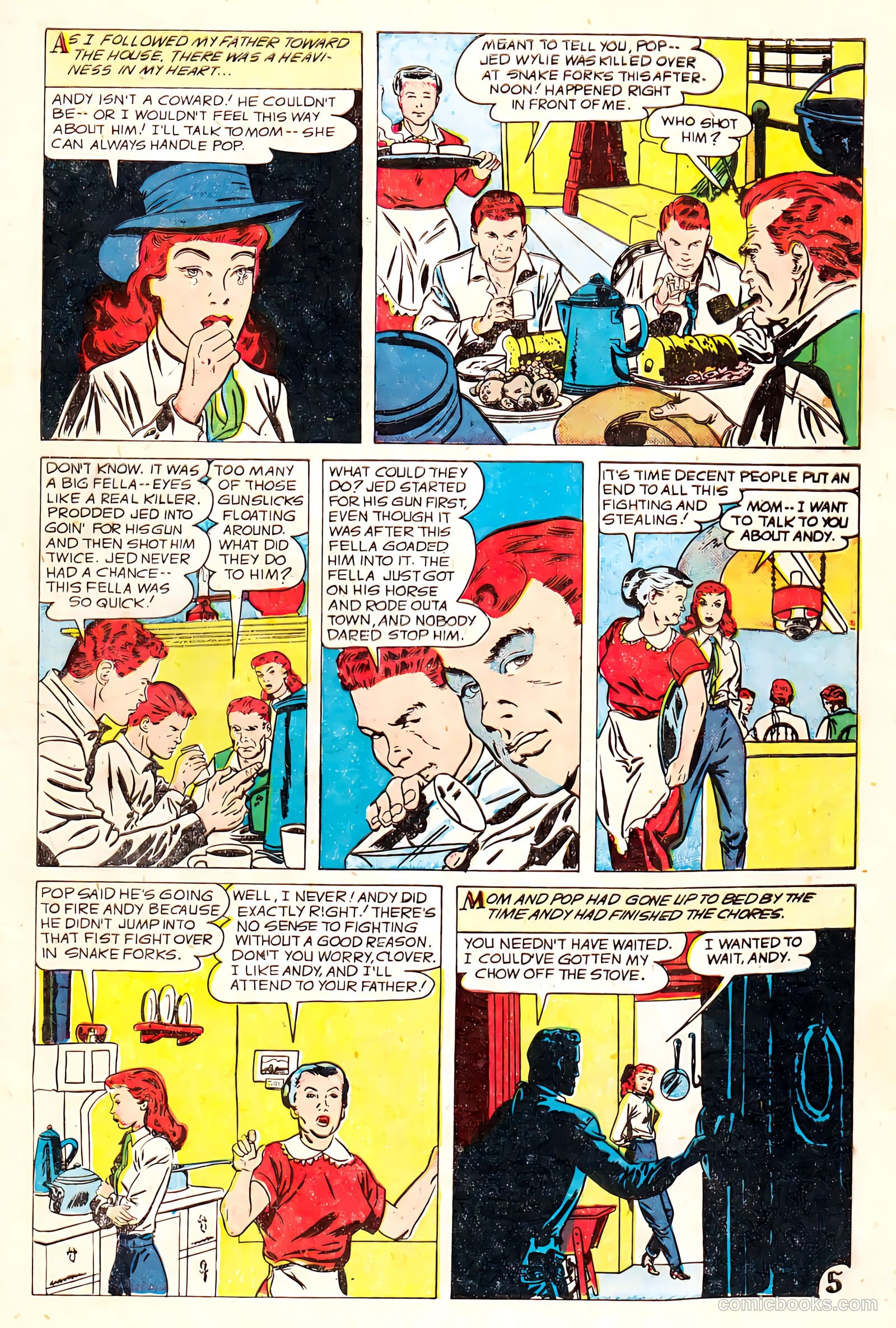 Western Love Trails #9 (1950) — page 7 of 36