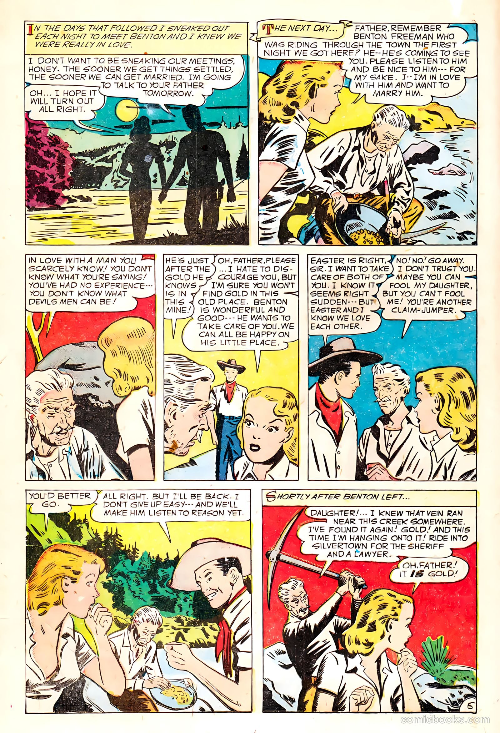 Western Love Trails #9 (1950) — page 16 of 36