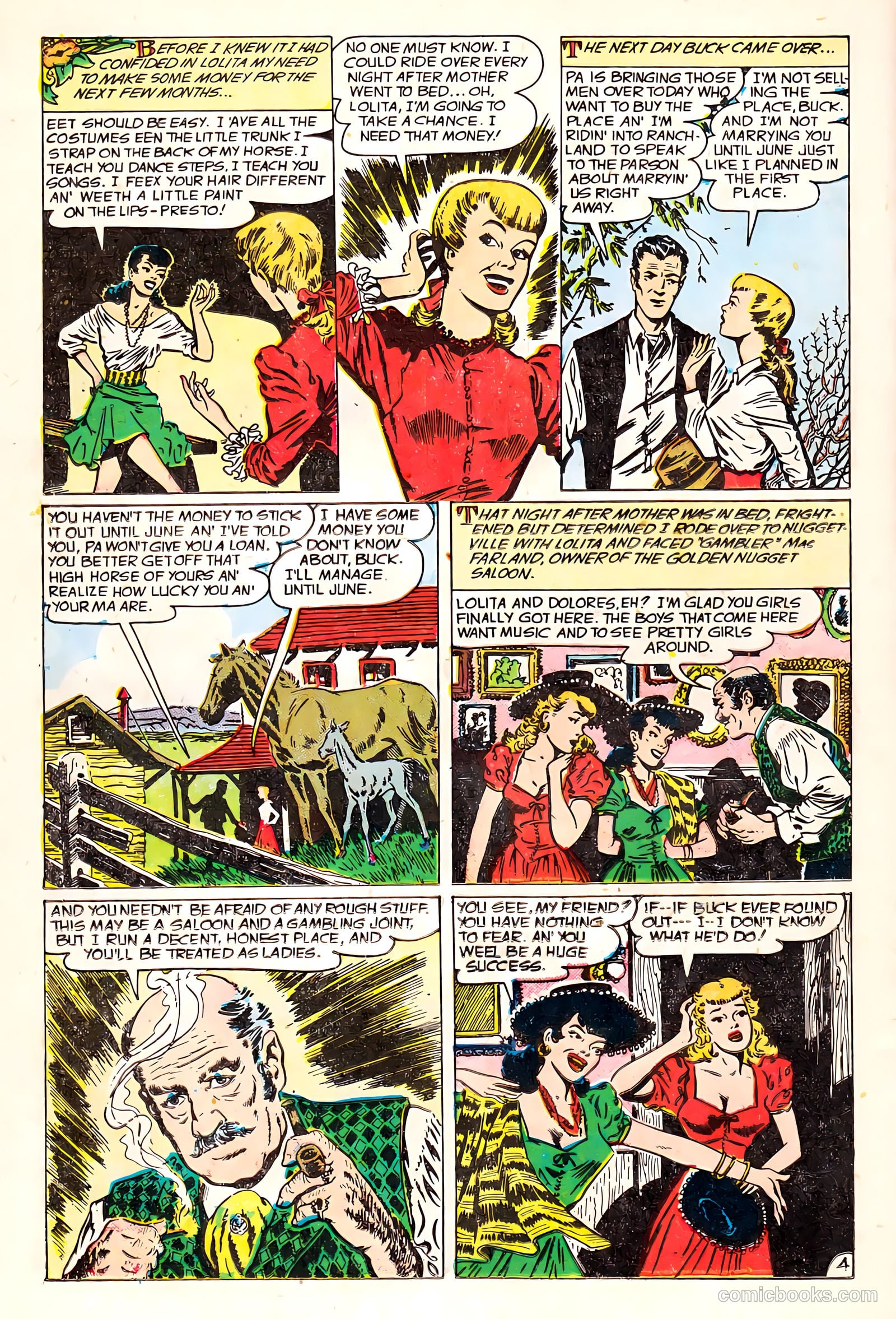 Western Love Trails #9 (1950) — page 22 of 36