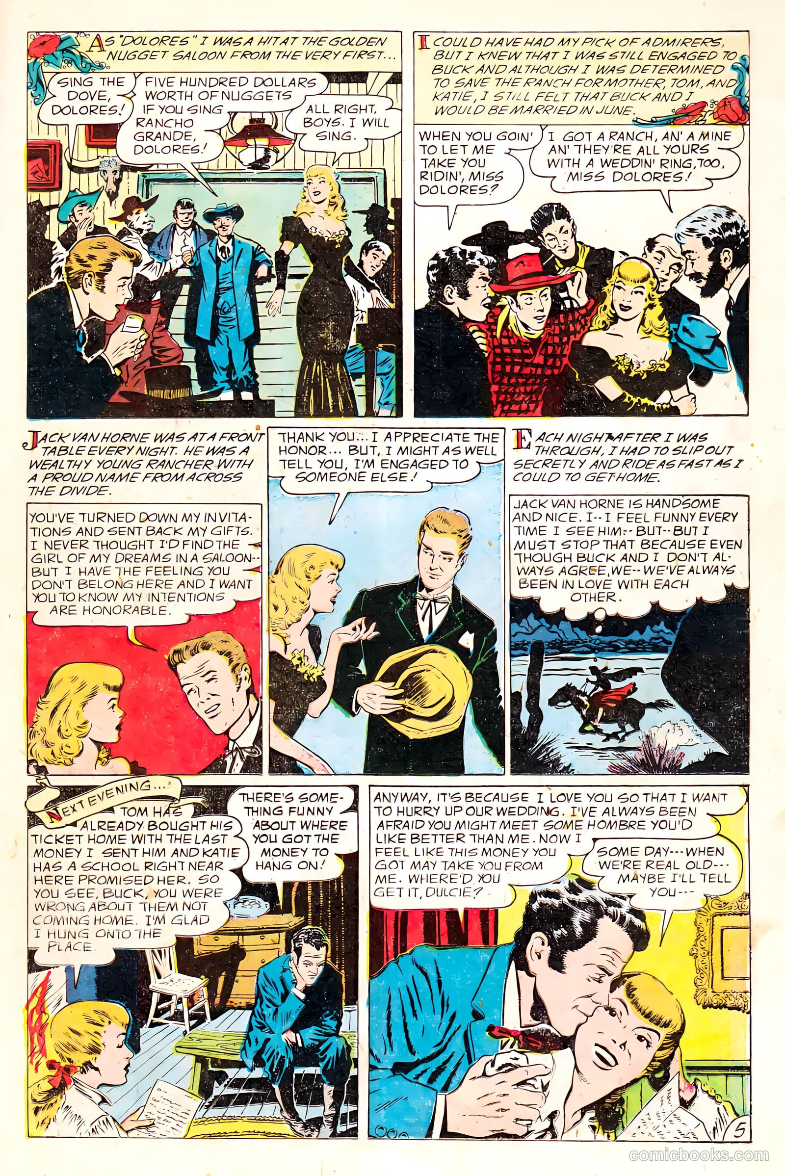 Western Love Trails #9 (1950) — page 23 of 36