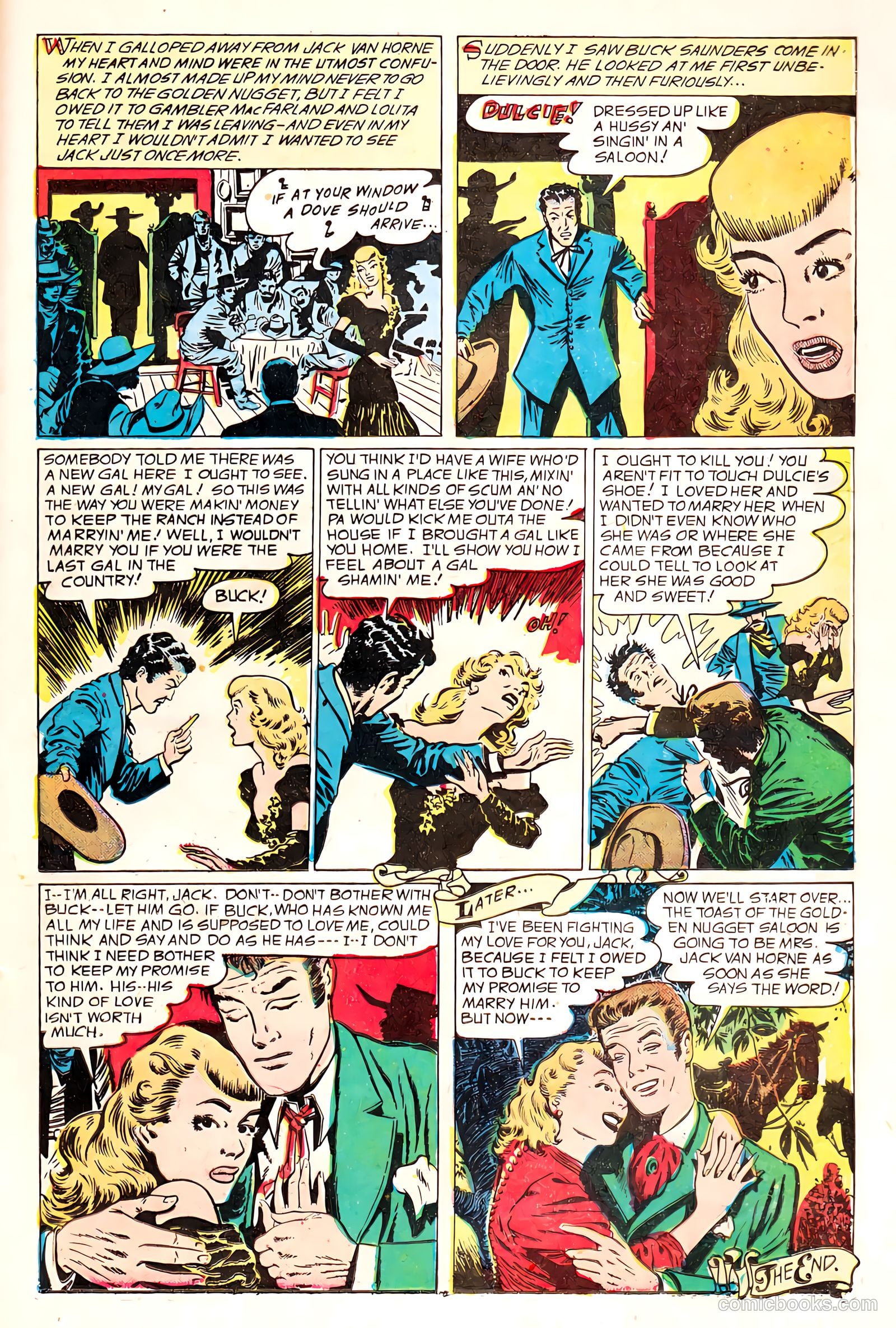 Western Love Trails #9 (1950) — page 25 of 36