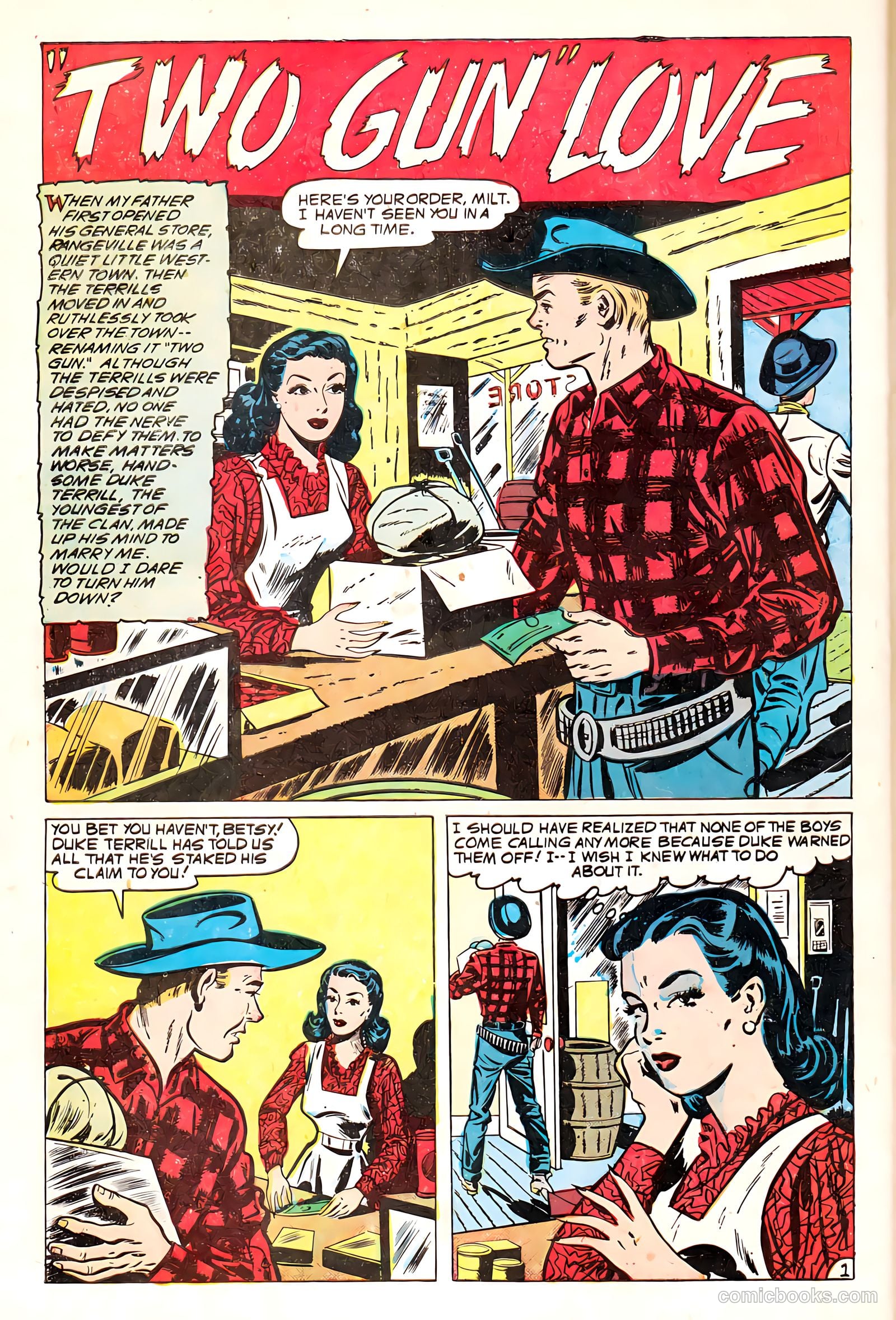 Western Love Trails #9 (1950) — page 28 of 36