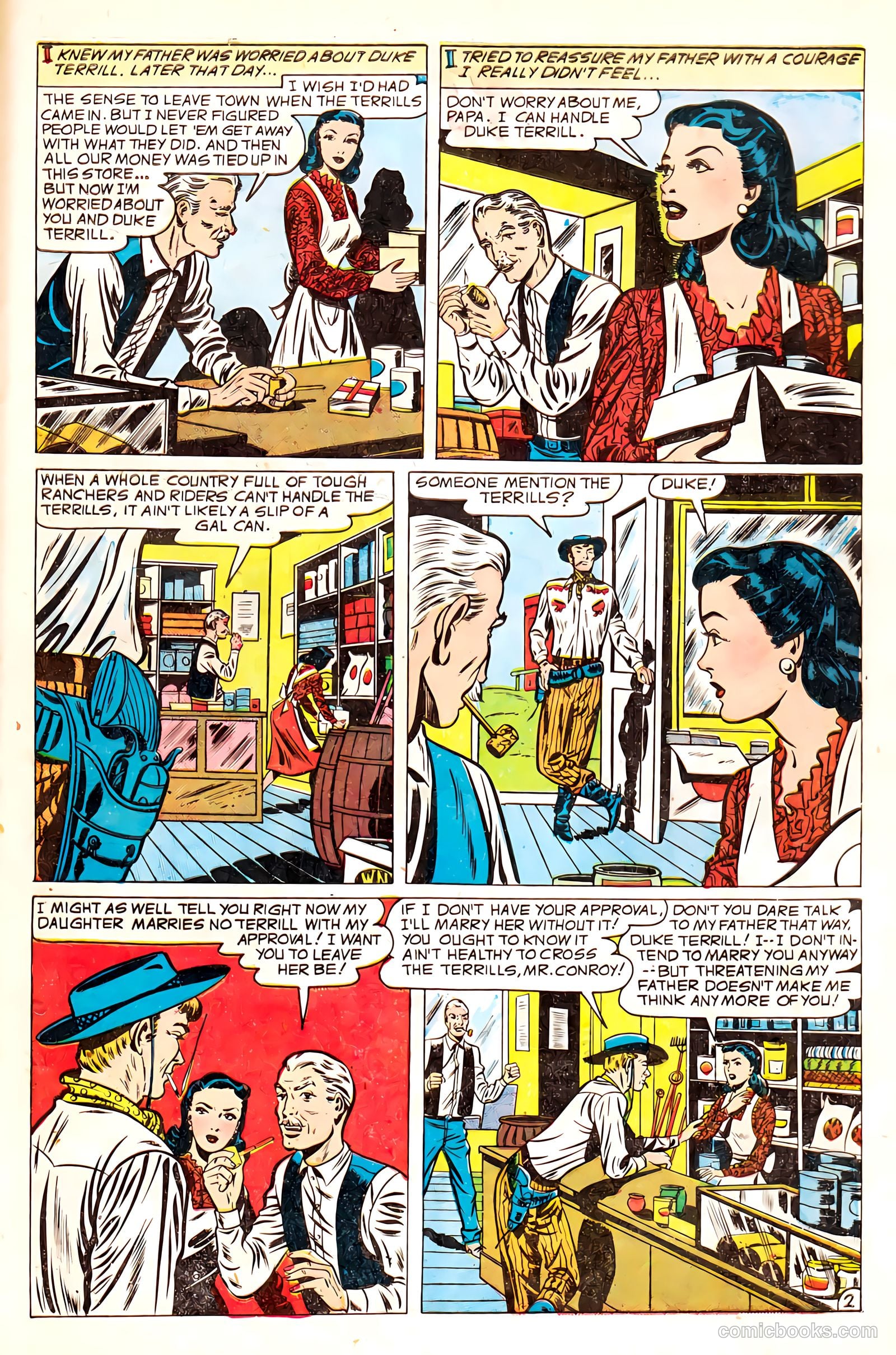 Western Love Trails #9 (1950) — page 29 of 36