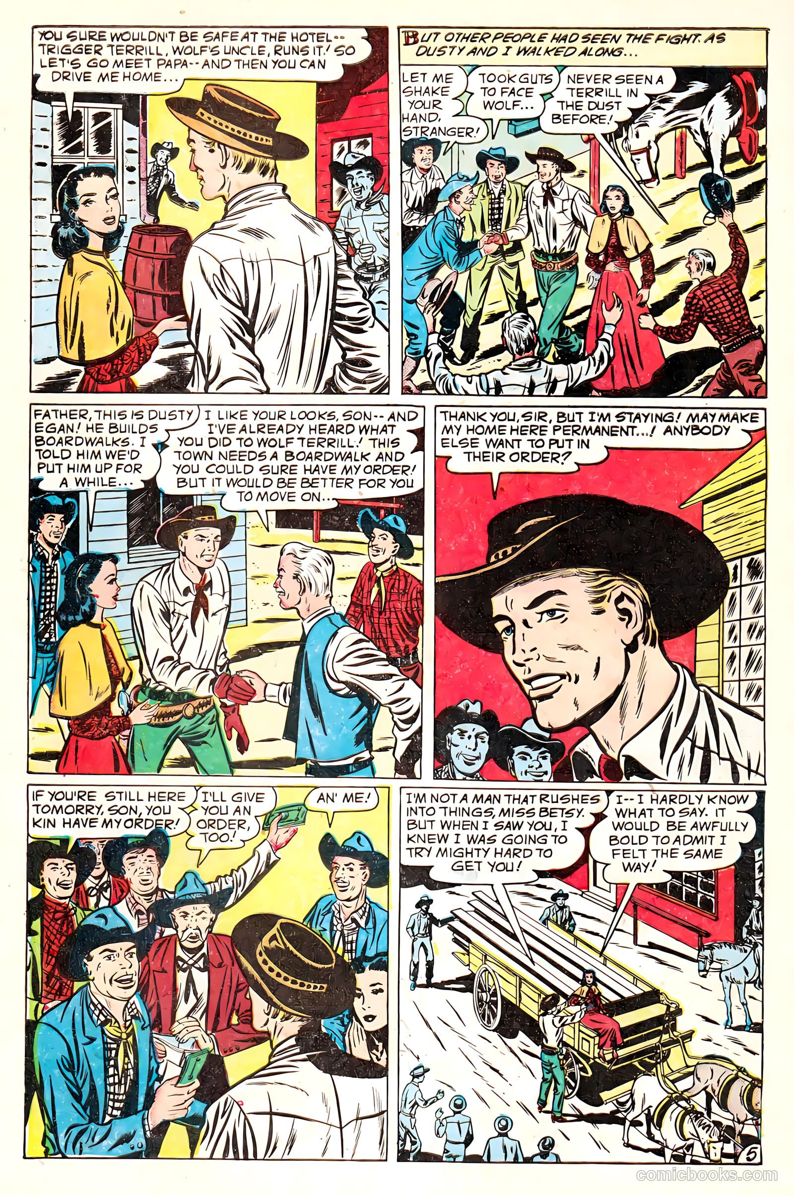 Western Love Trails #9 (1950) — page 32 of 36