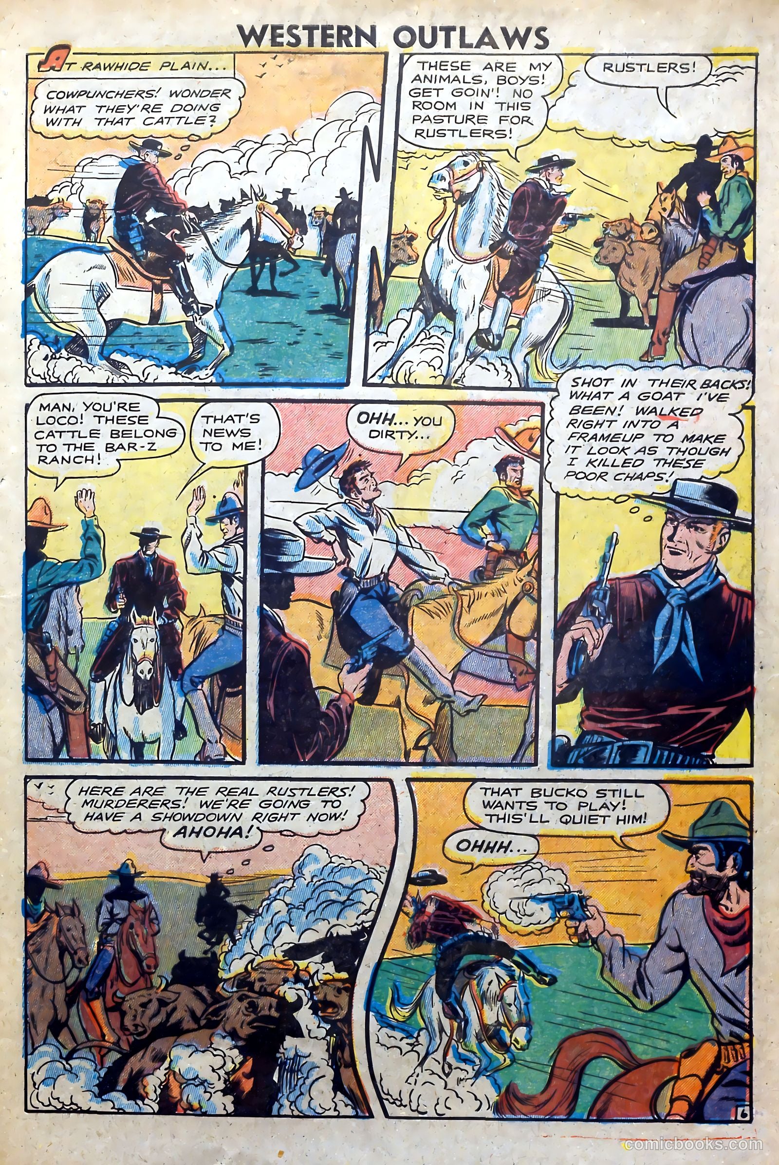 Western Outlaws #17 (1948) — page 7 of 36