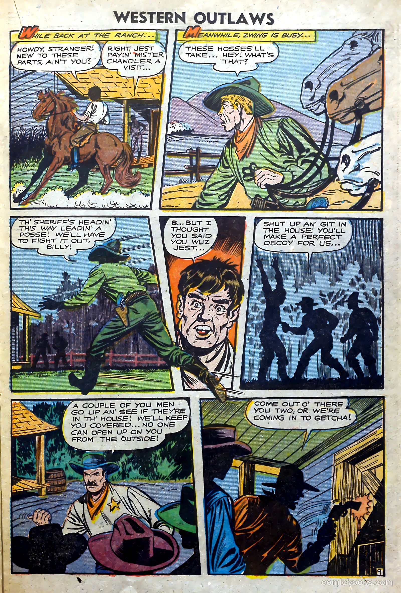 Western Outlaws #17 (1948) — page 21 of 36