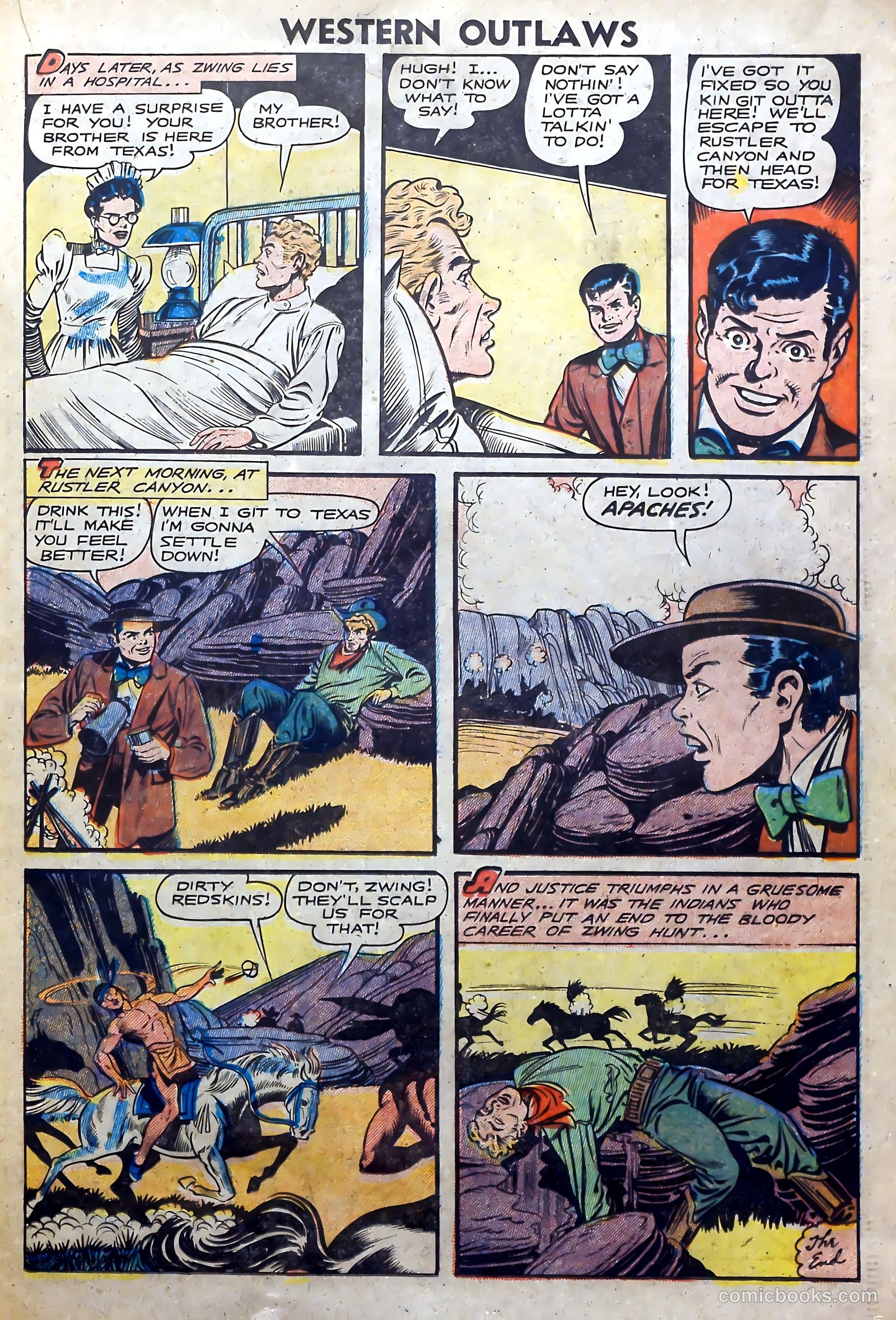 Western Outlaws #17 (1948) — page 23 of 36