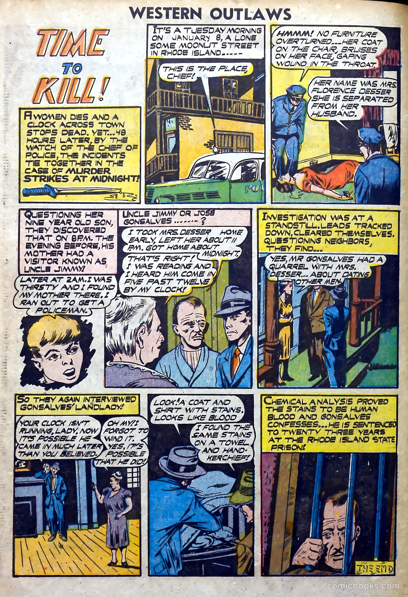 Western Outlaws #17 (1948) — page 32 of 36
