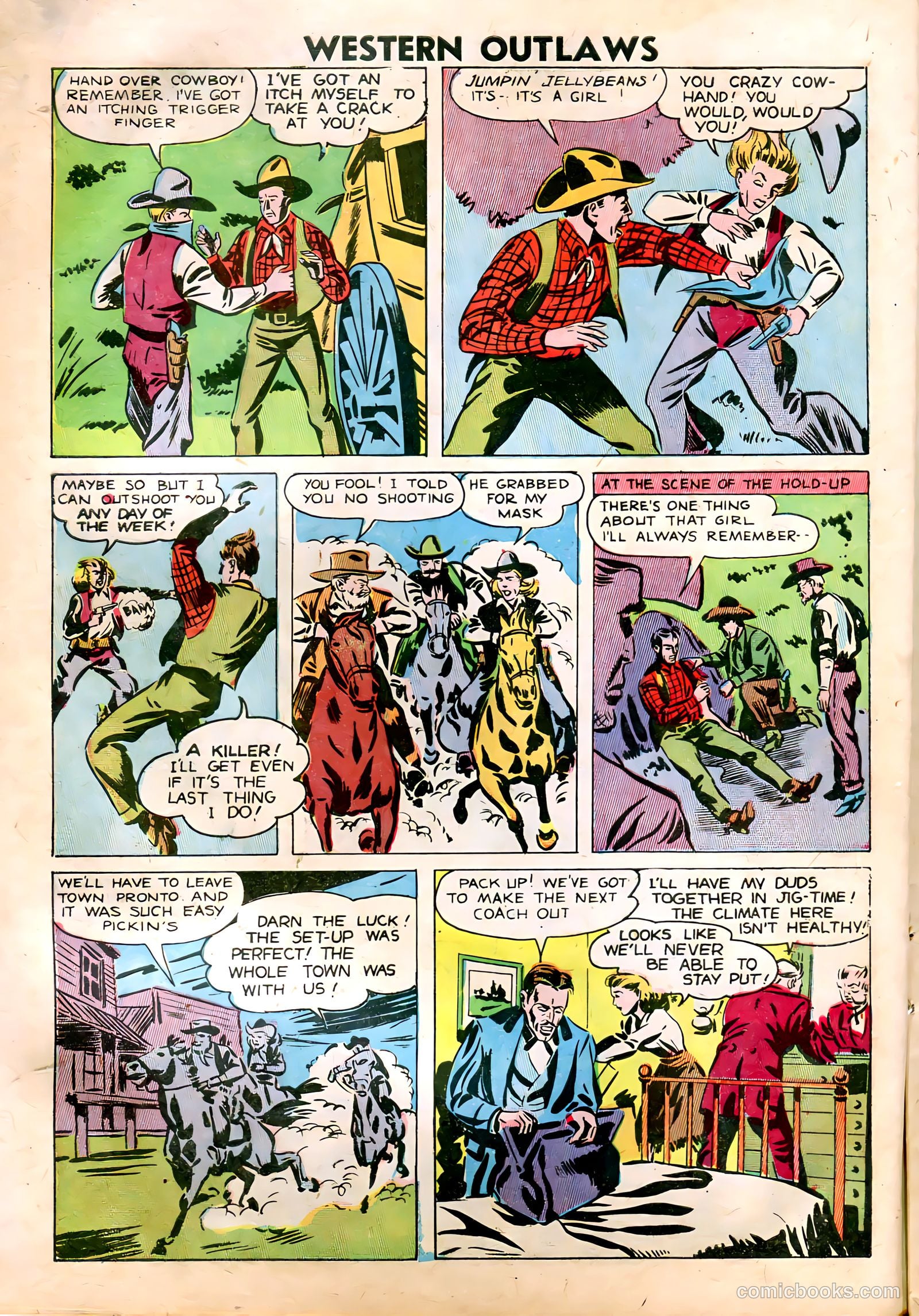Western Outlaws #18 (1948) — page 9 of 37