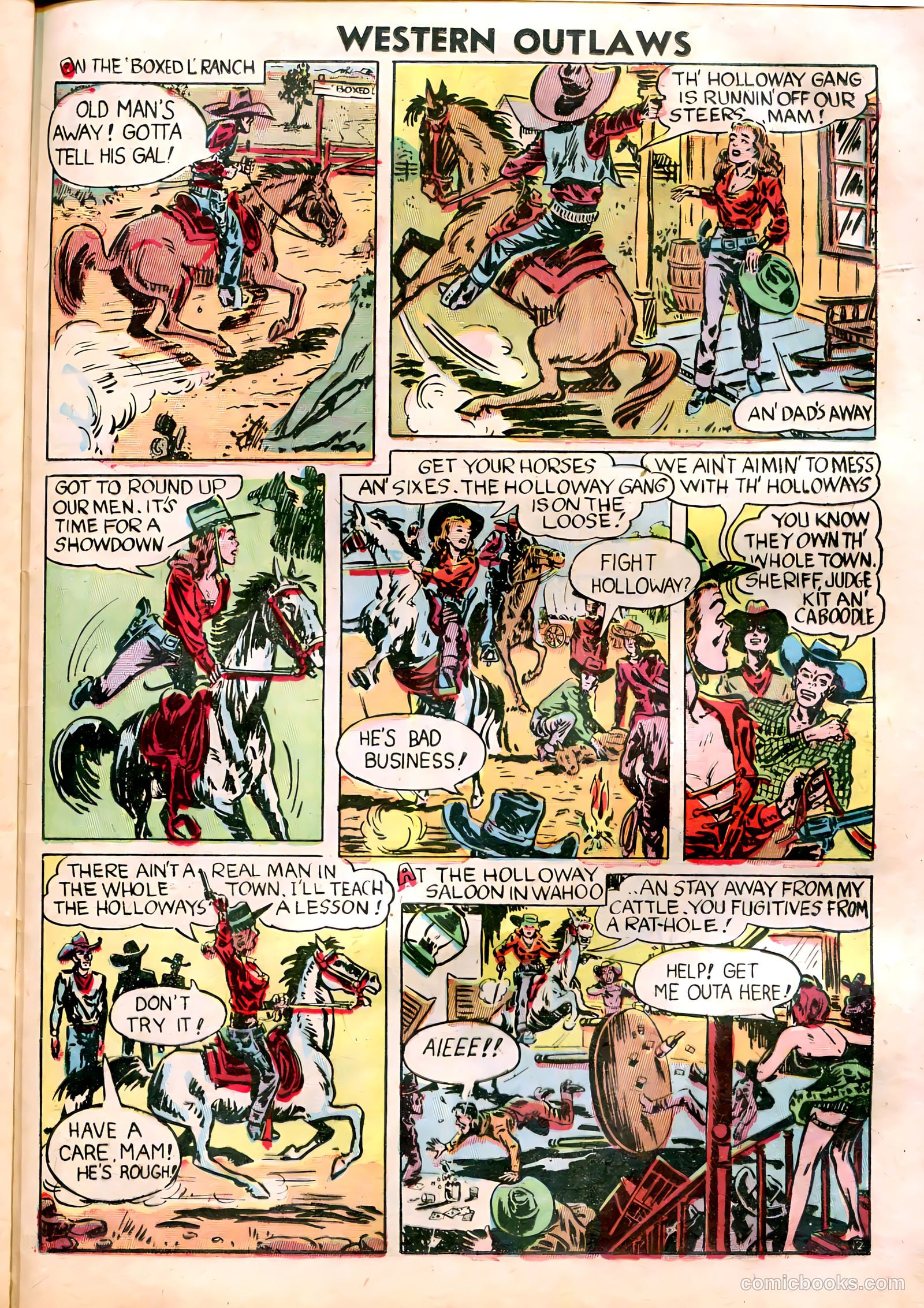 Western Outlaws #18 (1948) — page 26 of 37