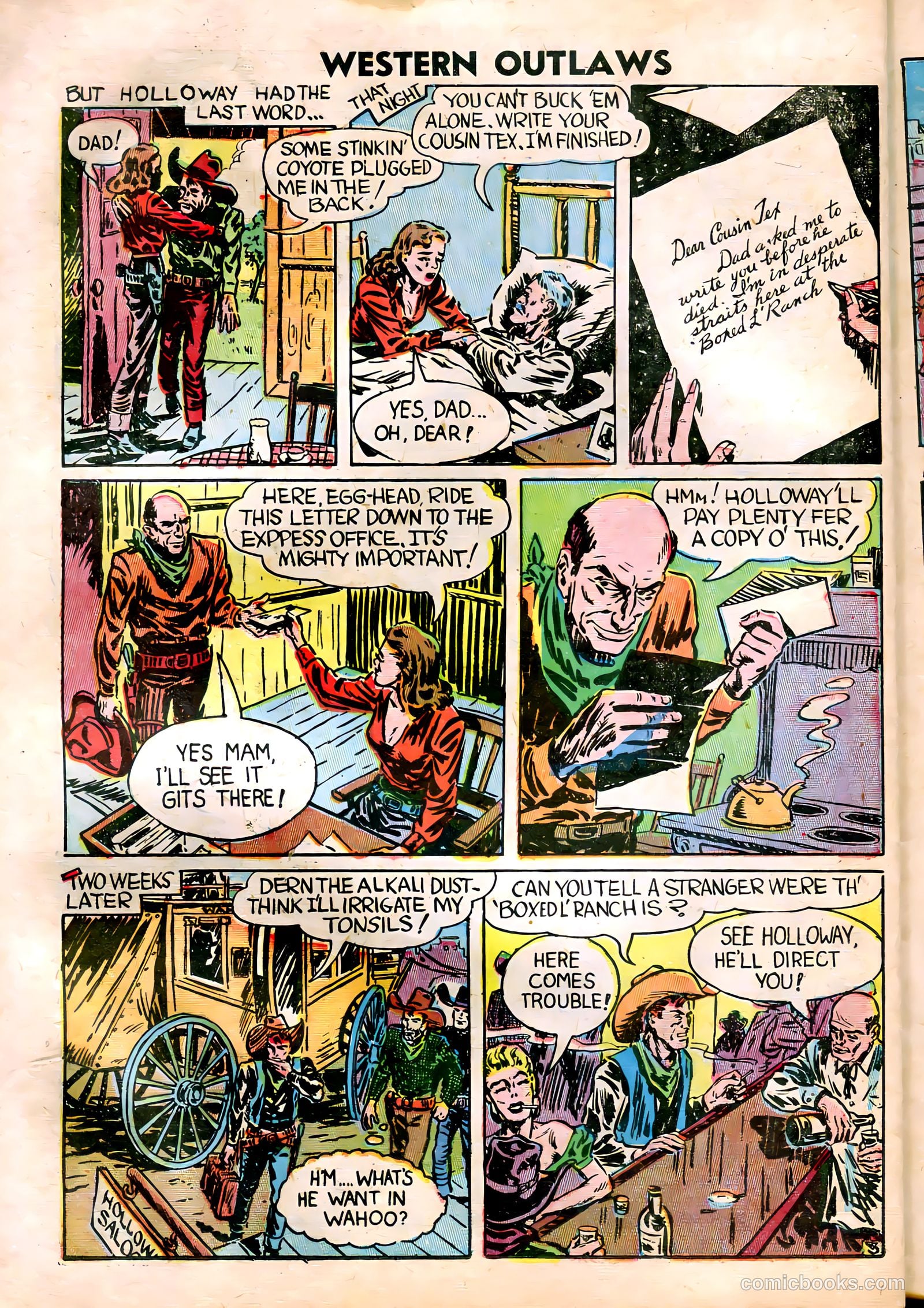 Western Outlaws #18 (1948) — page 27 of 37