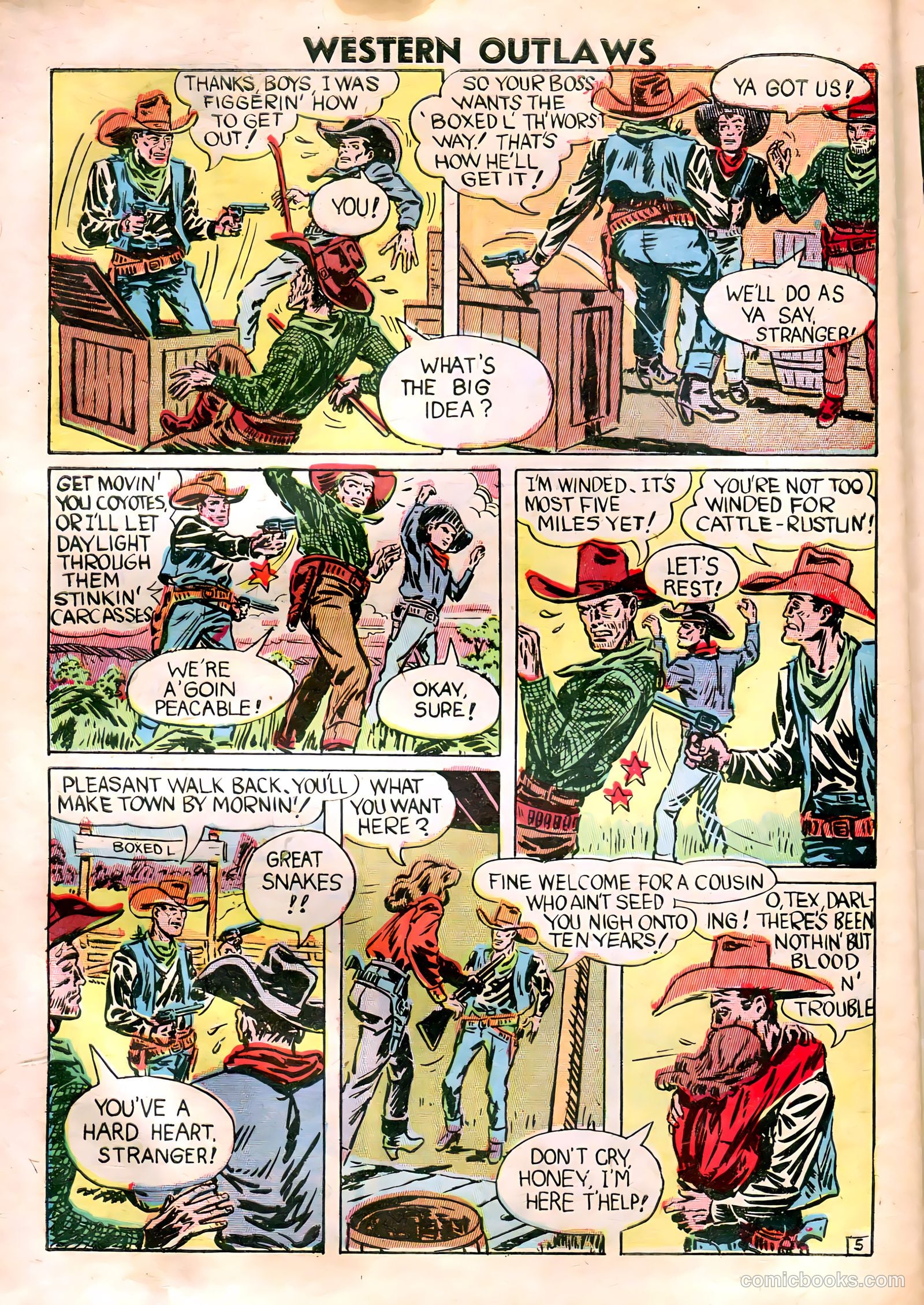 Western Outlaws #18 (1948) — page 29 of 37
