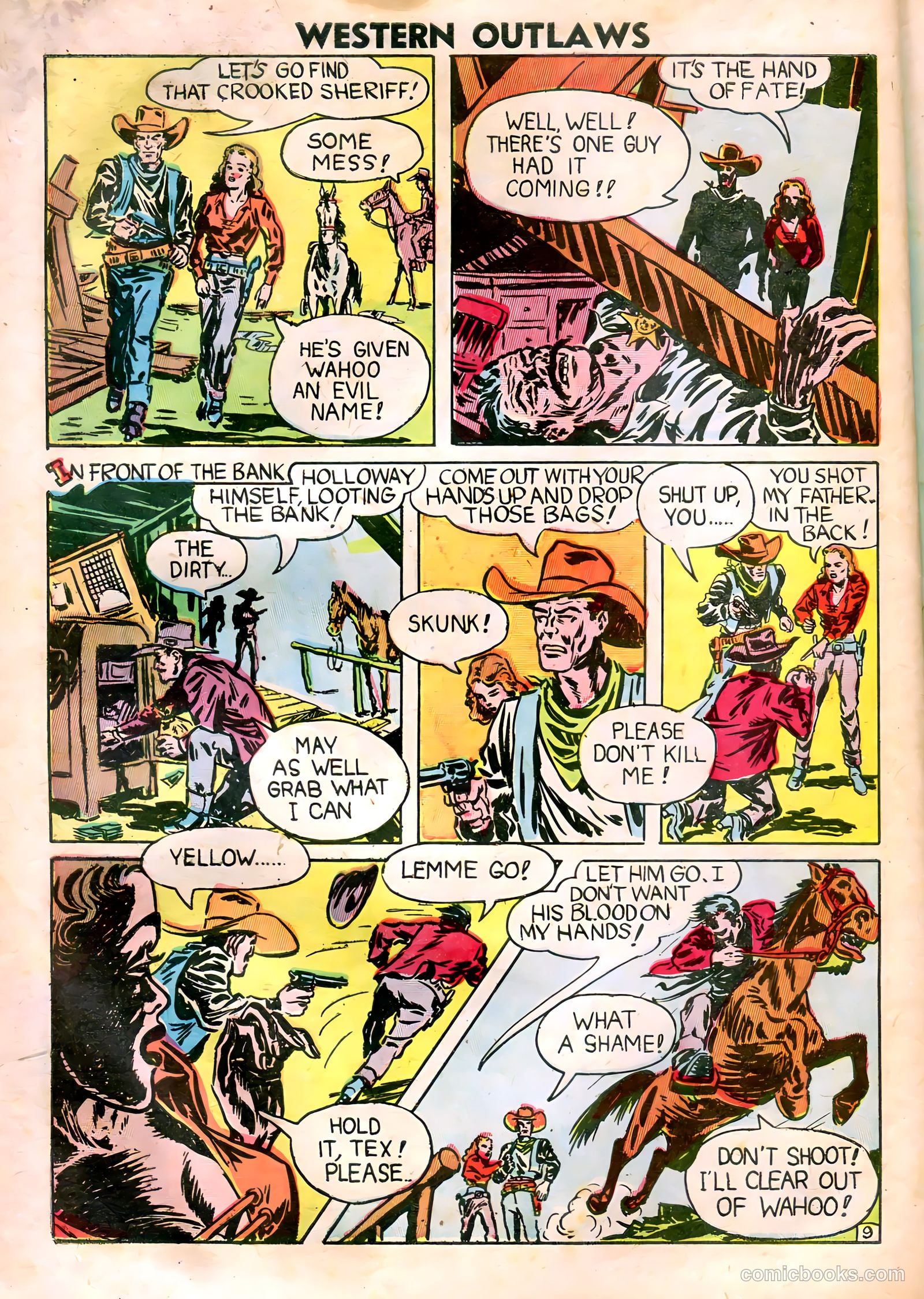 Western Outlaws #18 (1948) — page 33 of 37