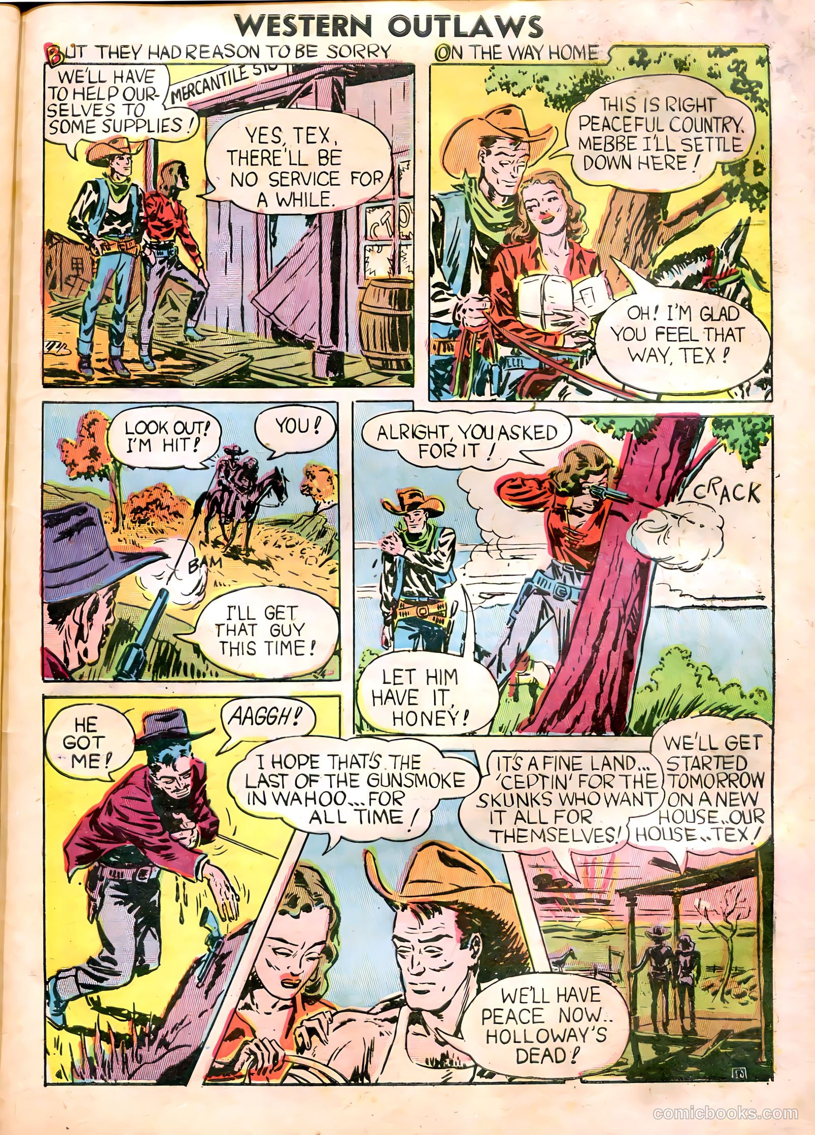 Western Outlaws #18 (1948) — page 34 of 37