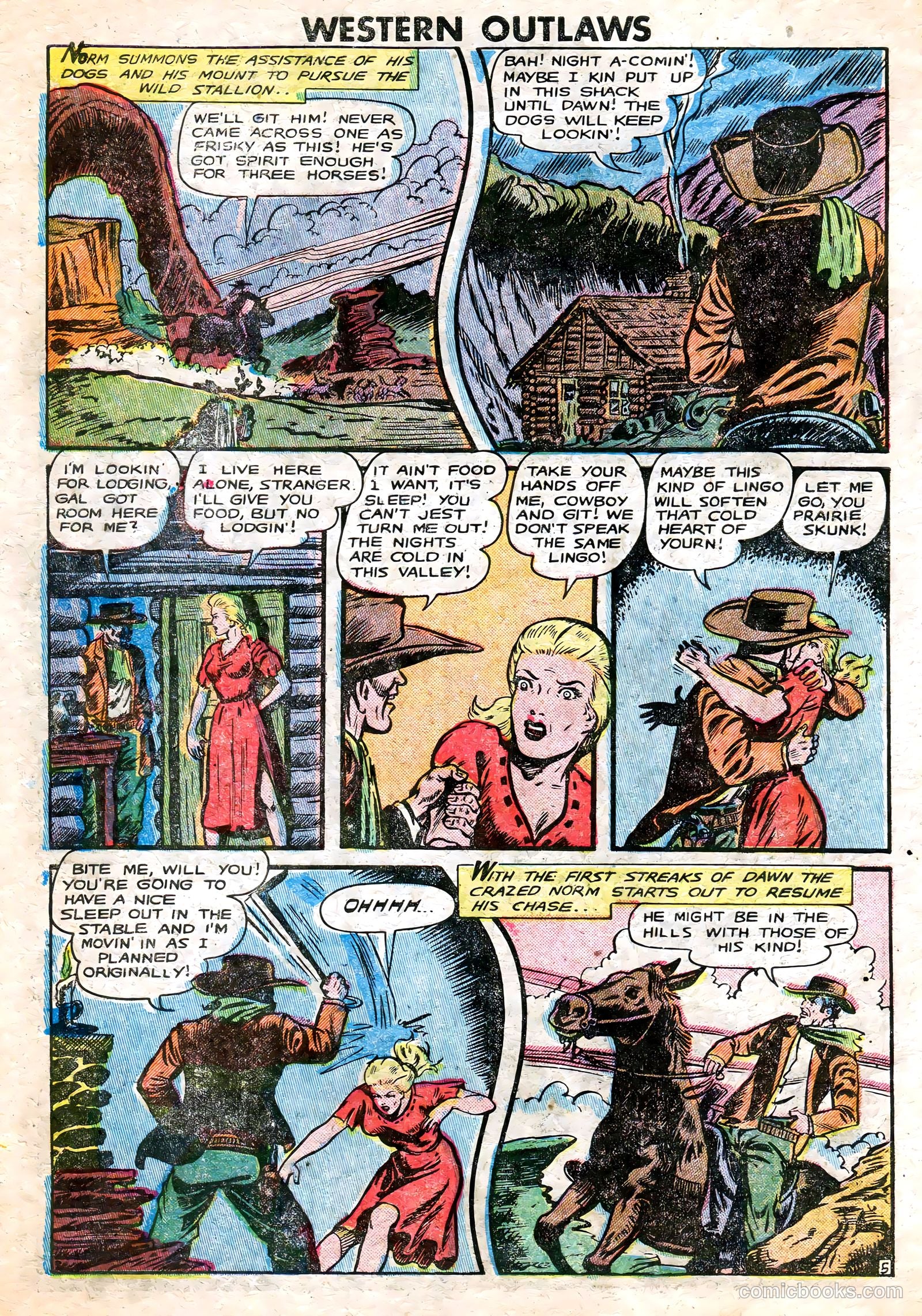 Western Outlaws #19 (1949) — page 6 of 36