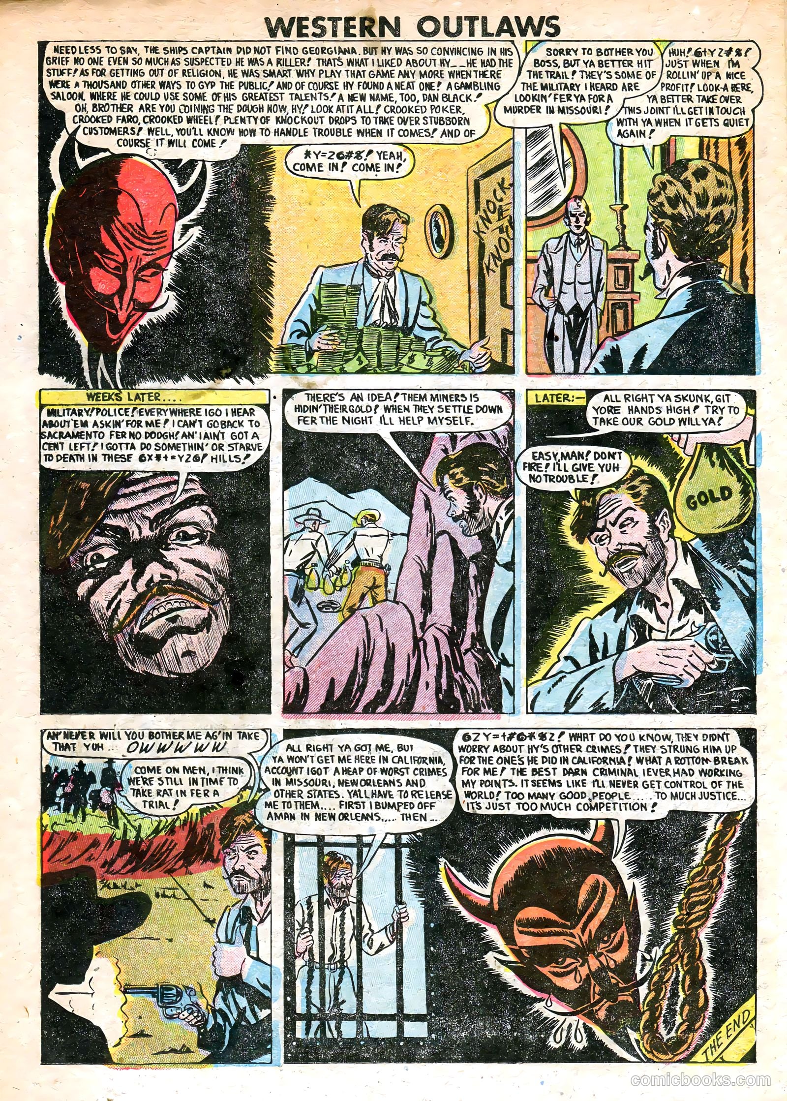 Western Outlaws #19 (1949) — page 22 of 36