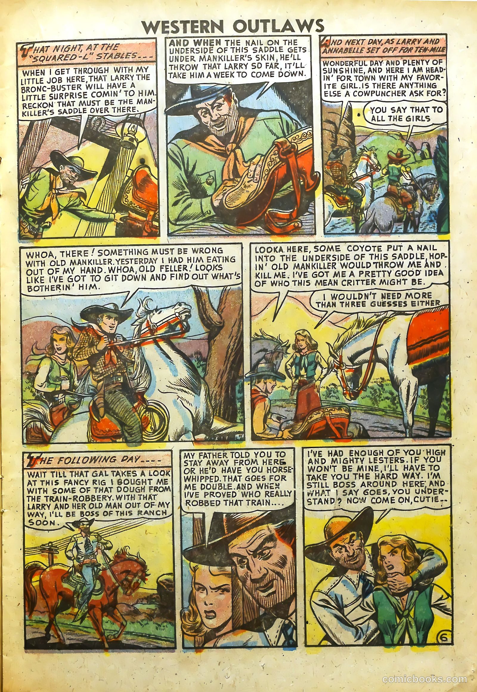 Western Outlaws #20 (1949) — page 17 of 37