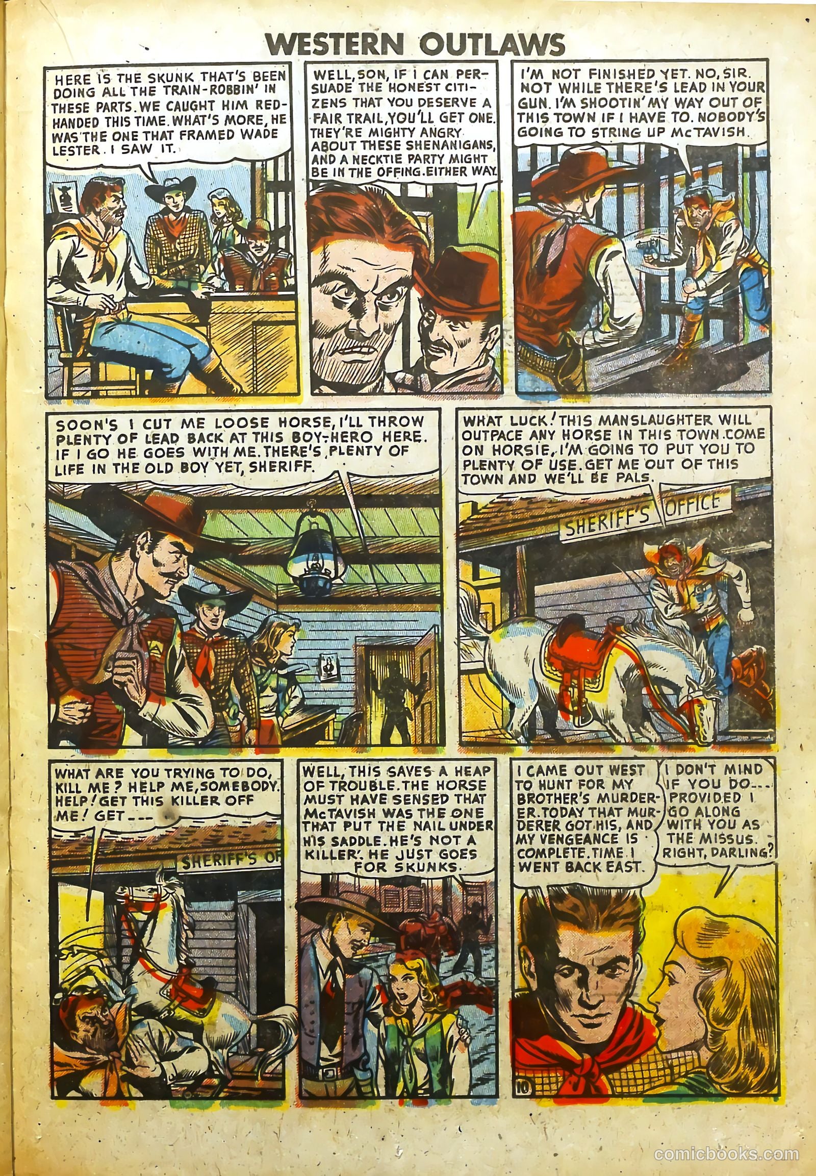 Western Outlaws #20 (1949) — page 21 of 37