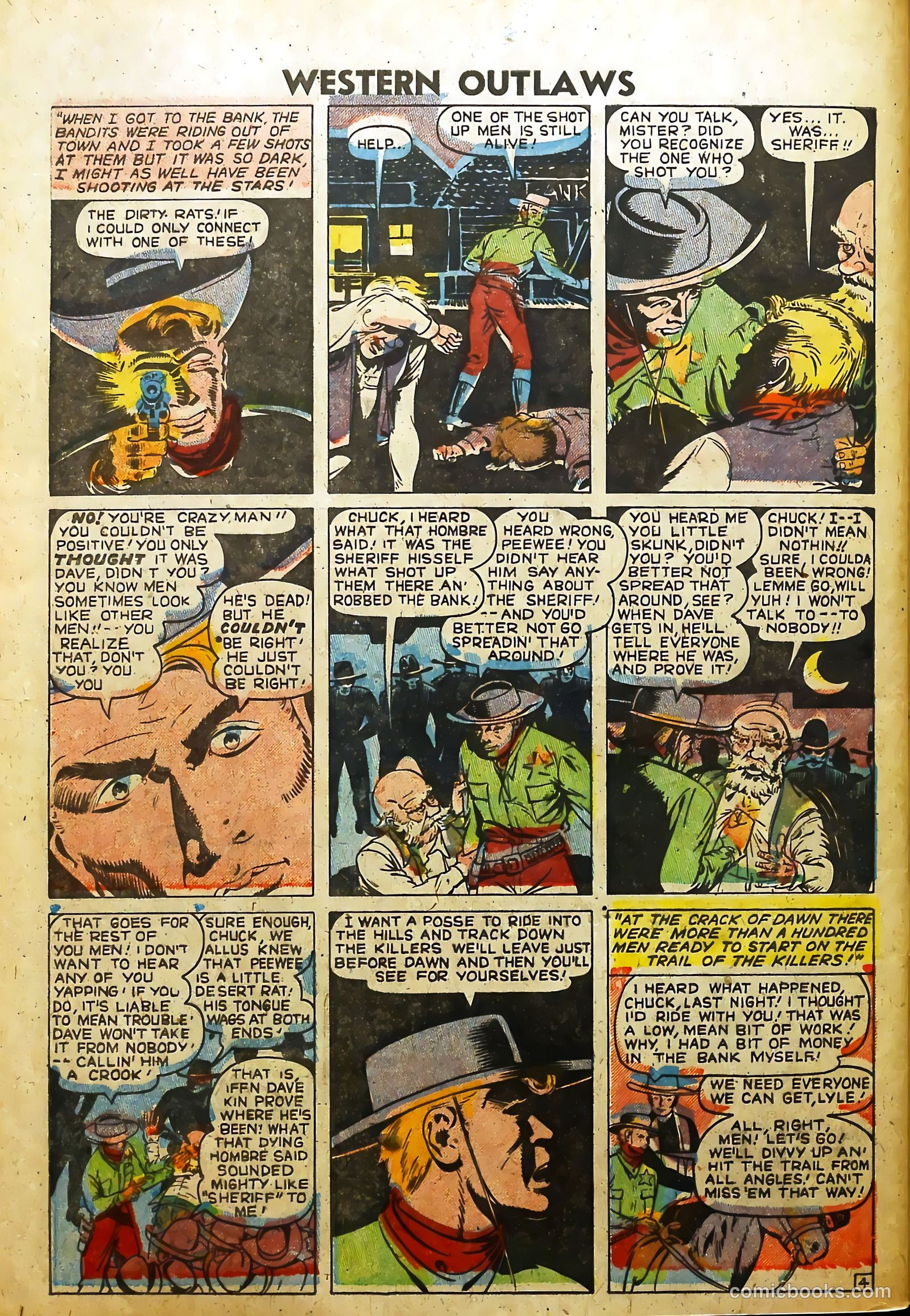 Western Outlaws #20 (1949) — page 28 of 37