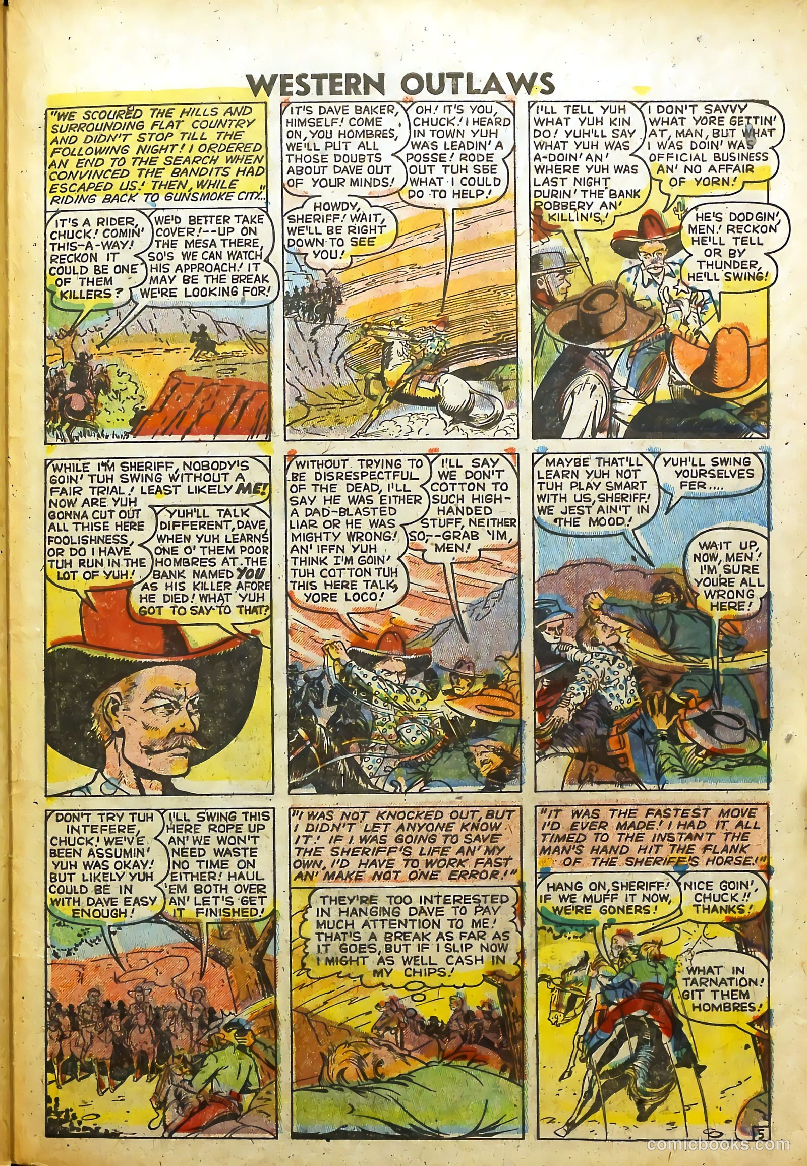Western Outlaws #20 (1949) — page 29 of 37