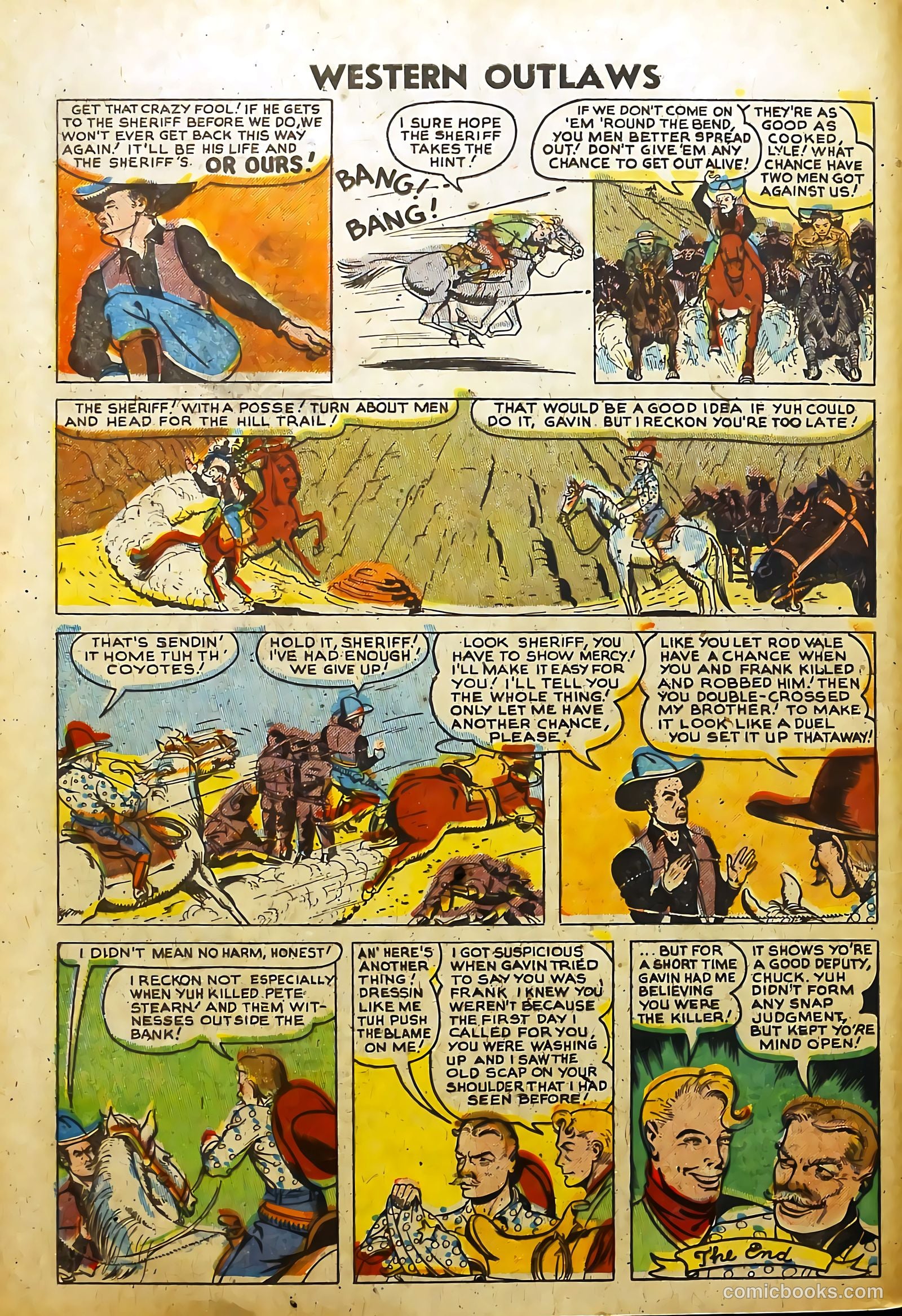 Western Outlaws #20 (1949) — page 32 of 37