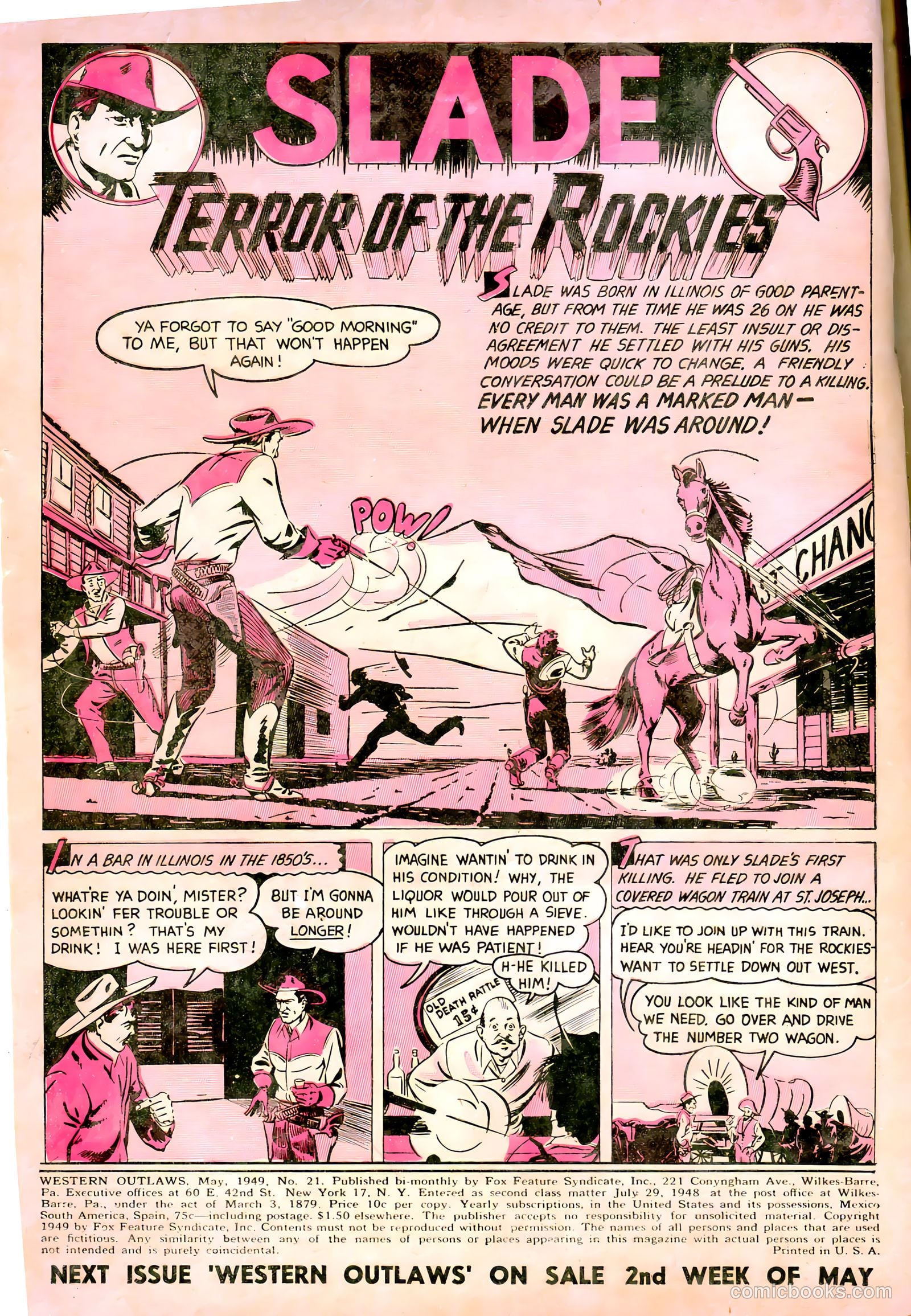 Western Outlaws #21 (1949) — page 2 of 36