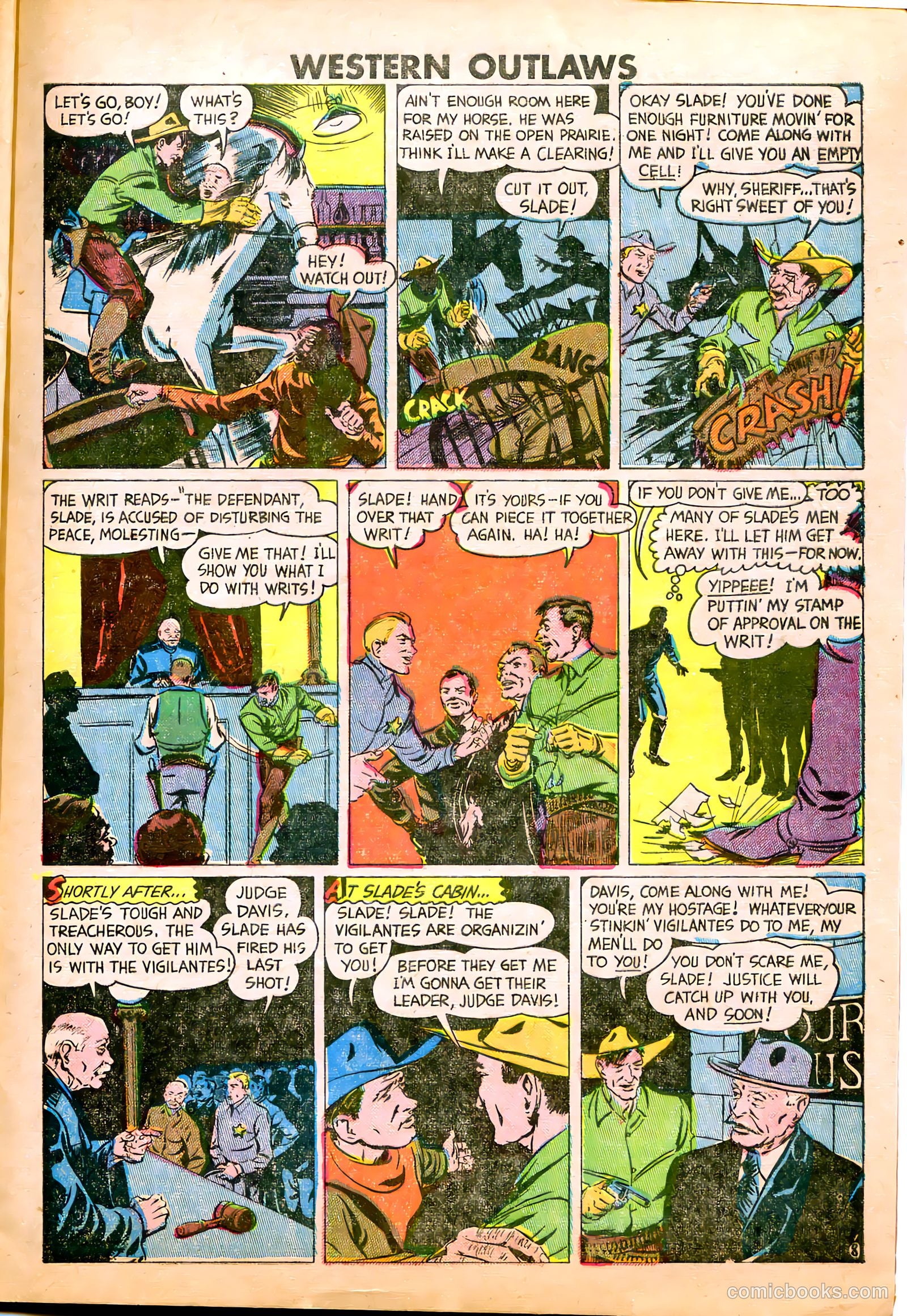 Western Outlaws #21 (1949) — page 9 of 36