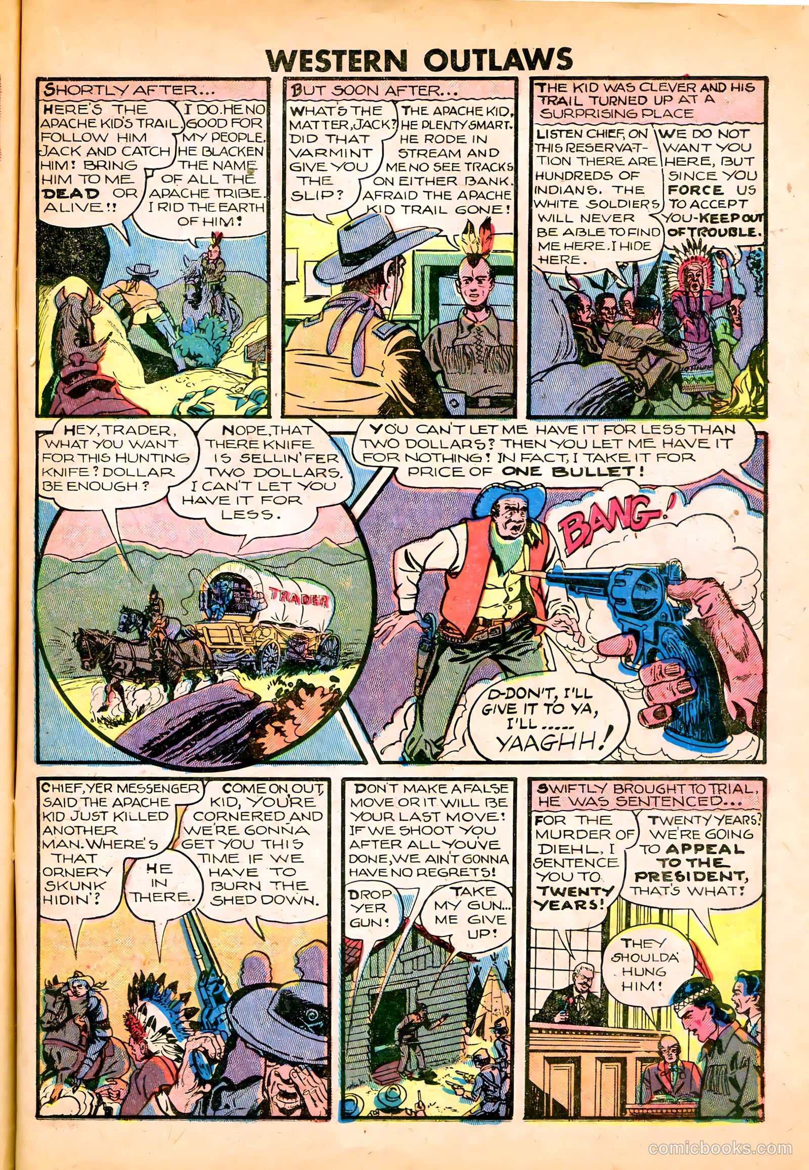 Western Outlaws #21 (1949) — page 15 of 36