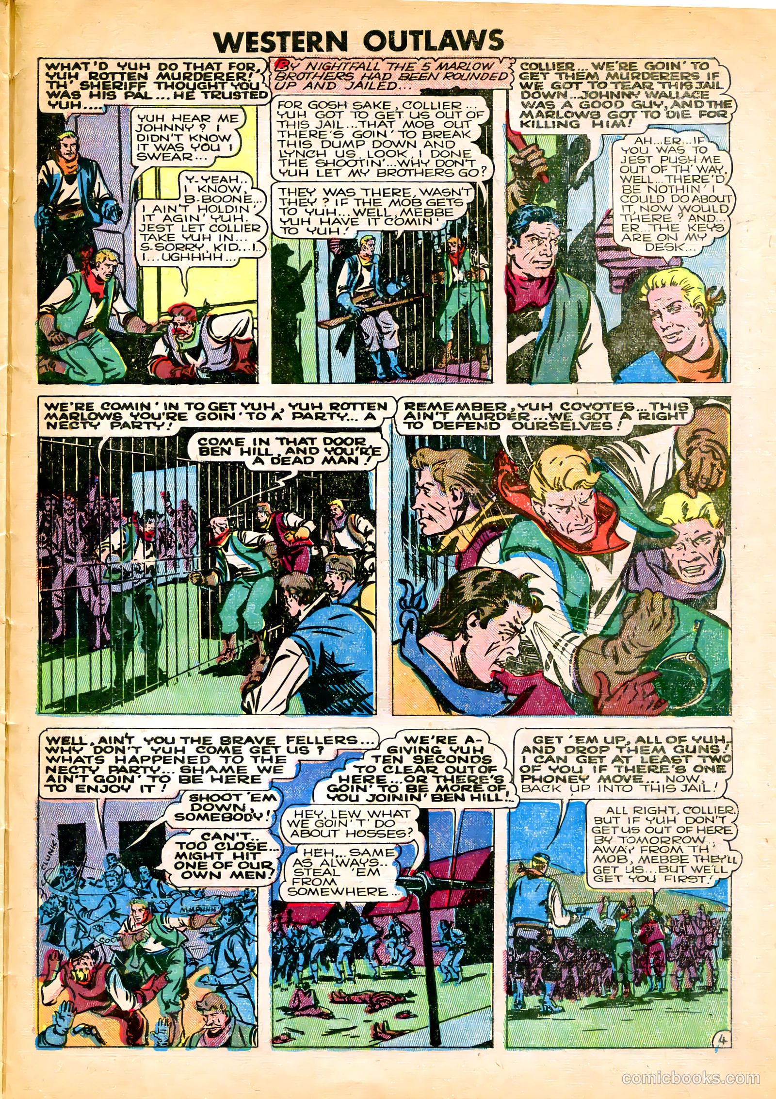 Western Outlaws #21 (1949) — page 25 of 36