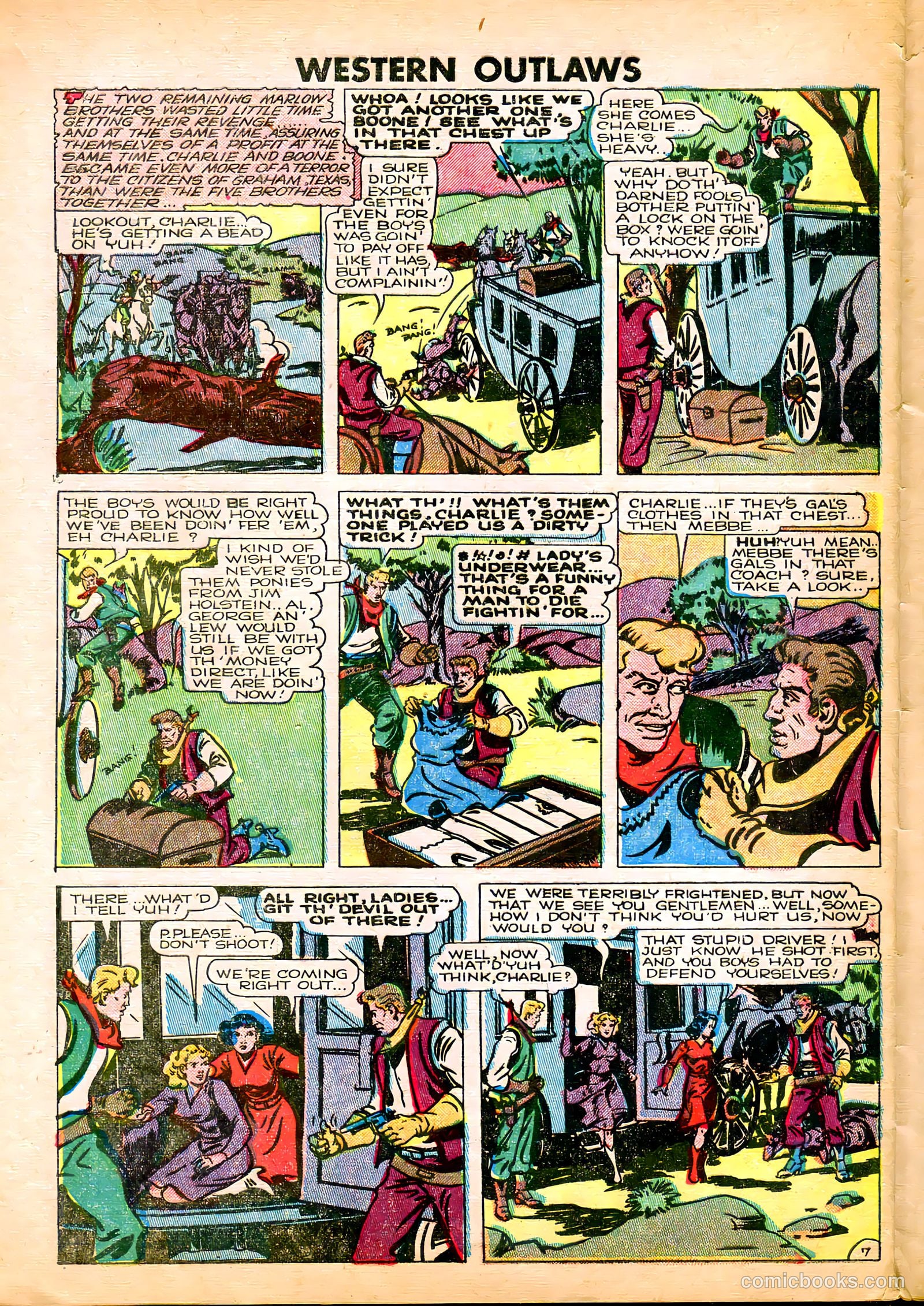 Western Outlaws #21 (1949) — page 28 of 36