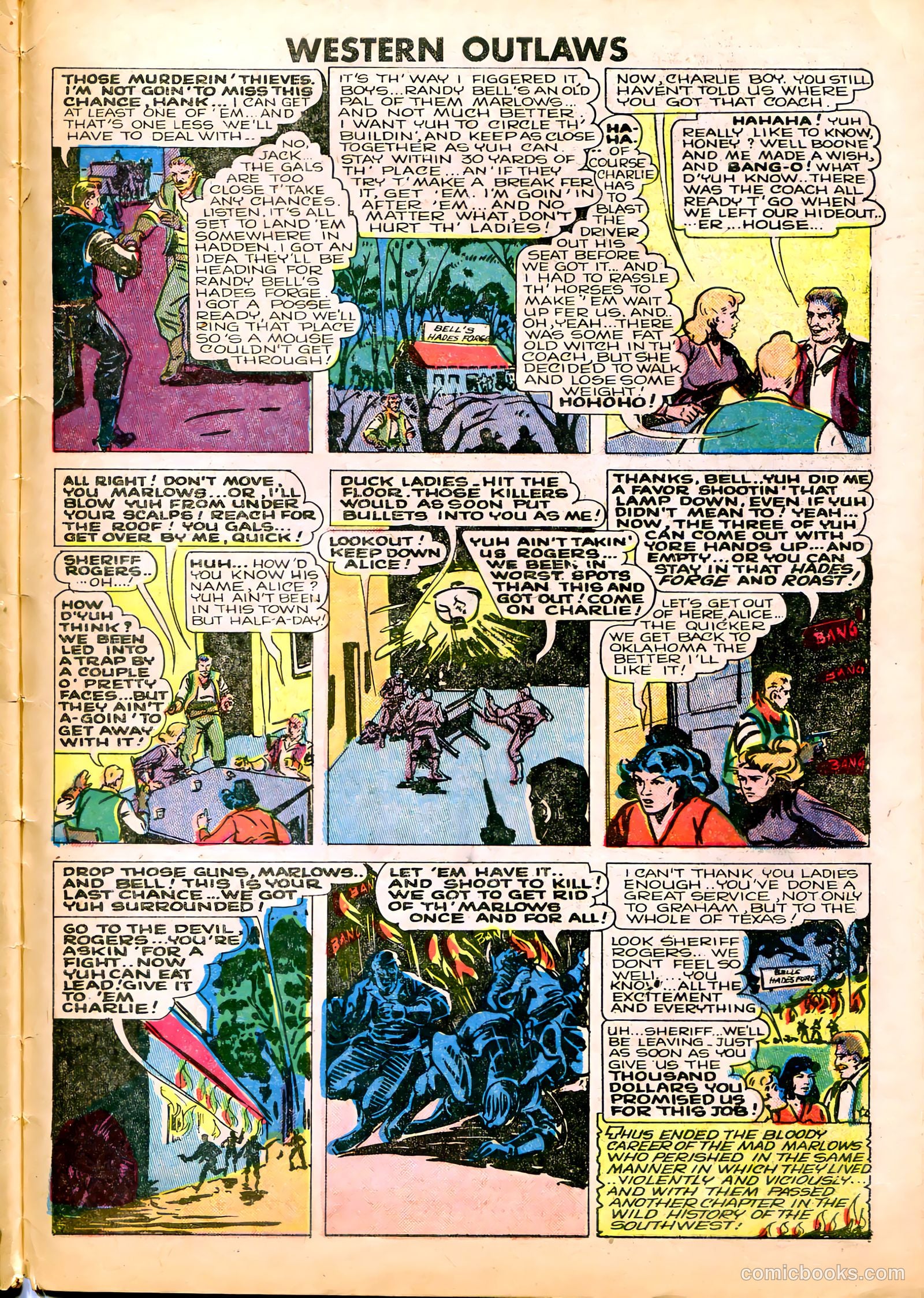 Western Outlaws #21 (1949) — page 31 of 36