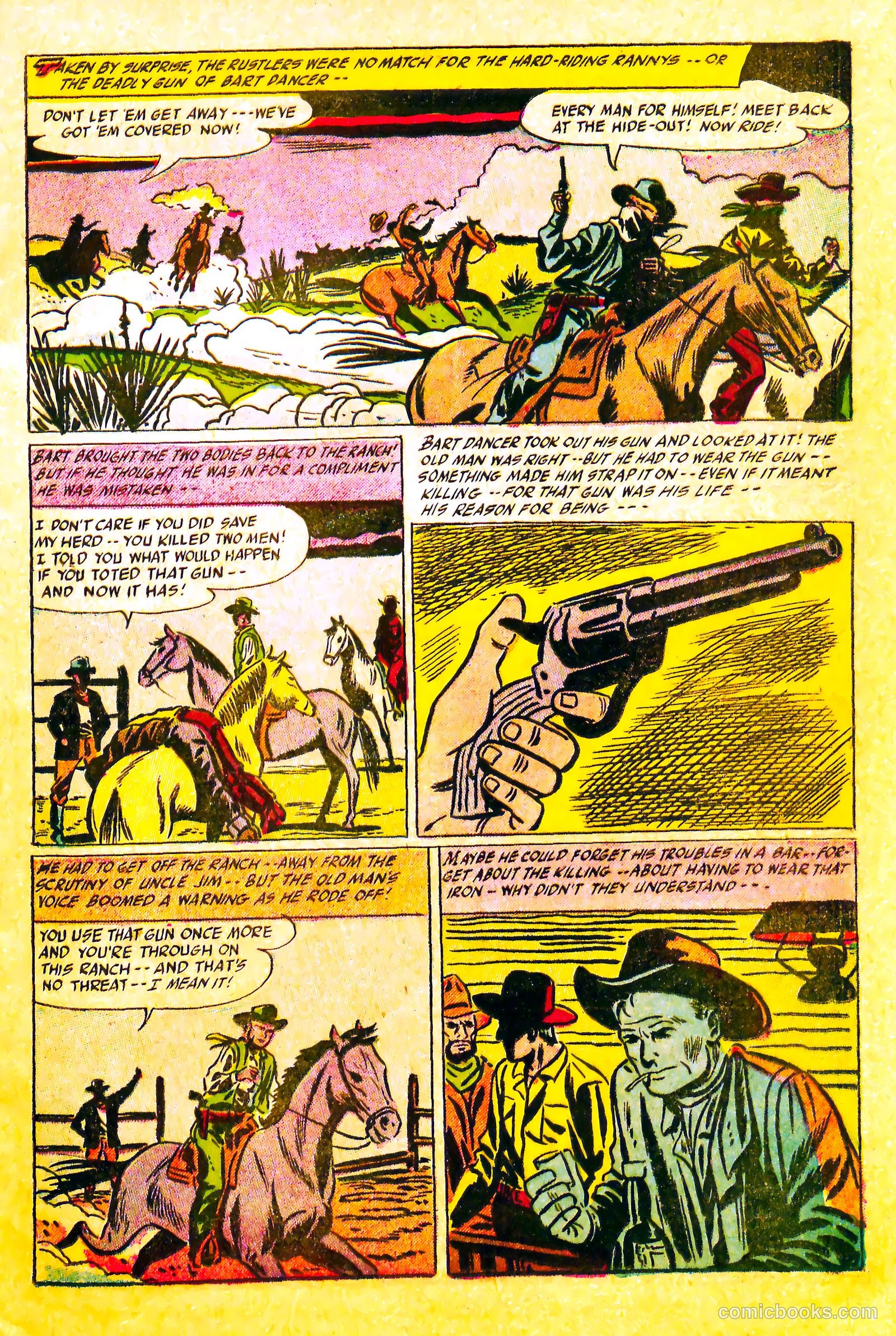Western Rough Riders #1 (1954) — page 15 of 36