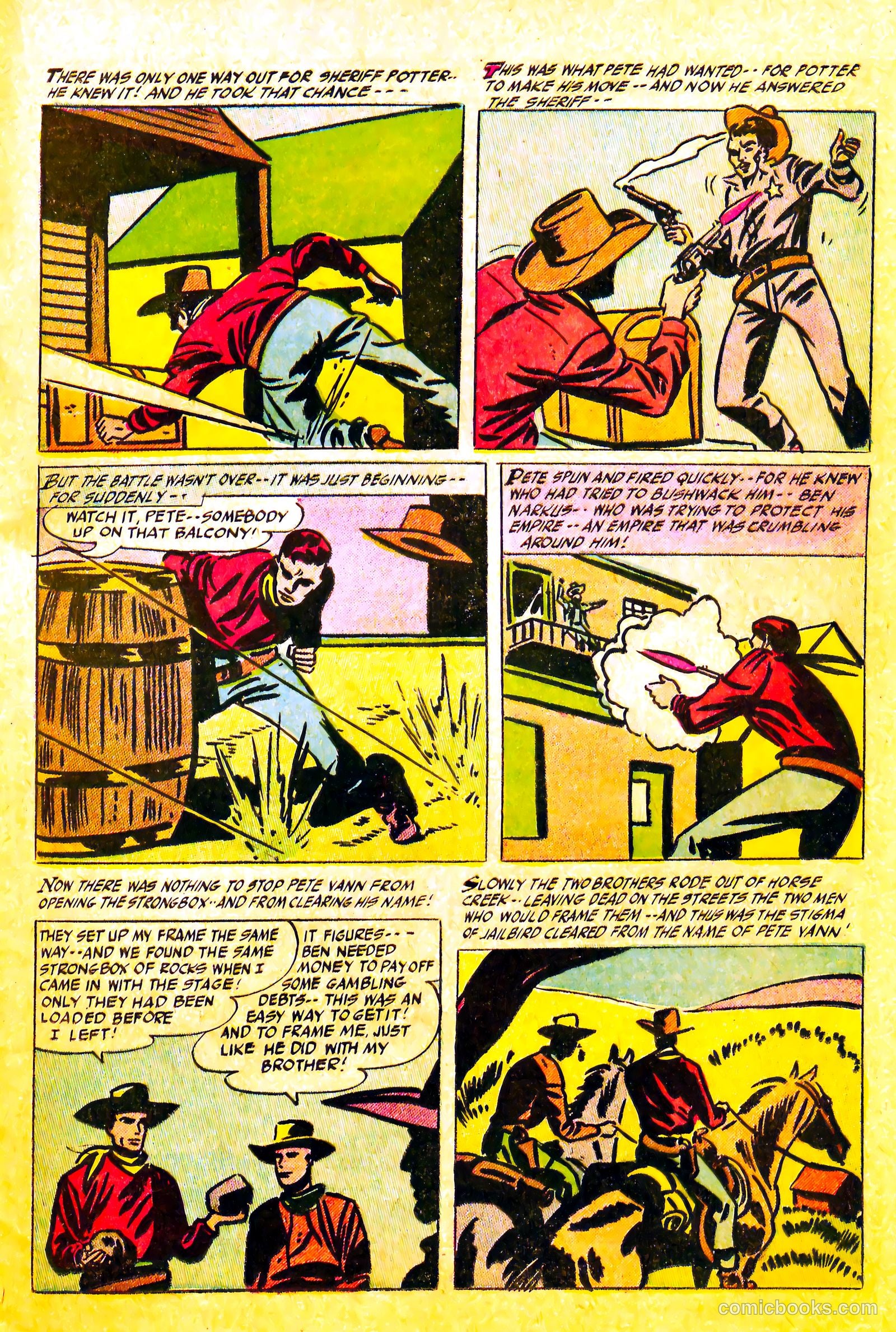 Western Rough Riders #1 (1954) — page 23 of 36